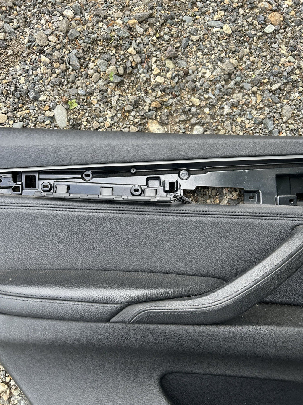 14-18 BMW X5 F15 Rear Left Driver Door Panel Card W/ Black OEM