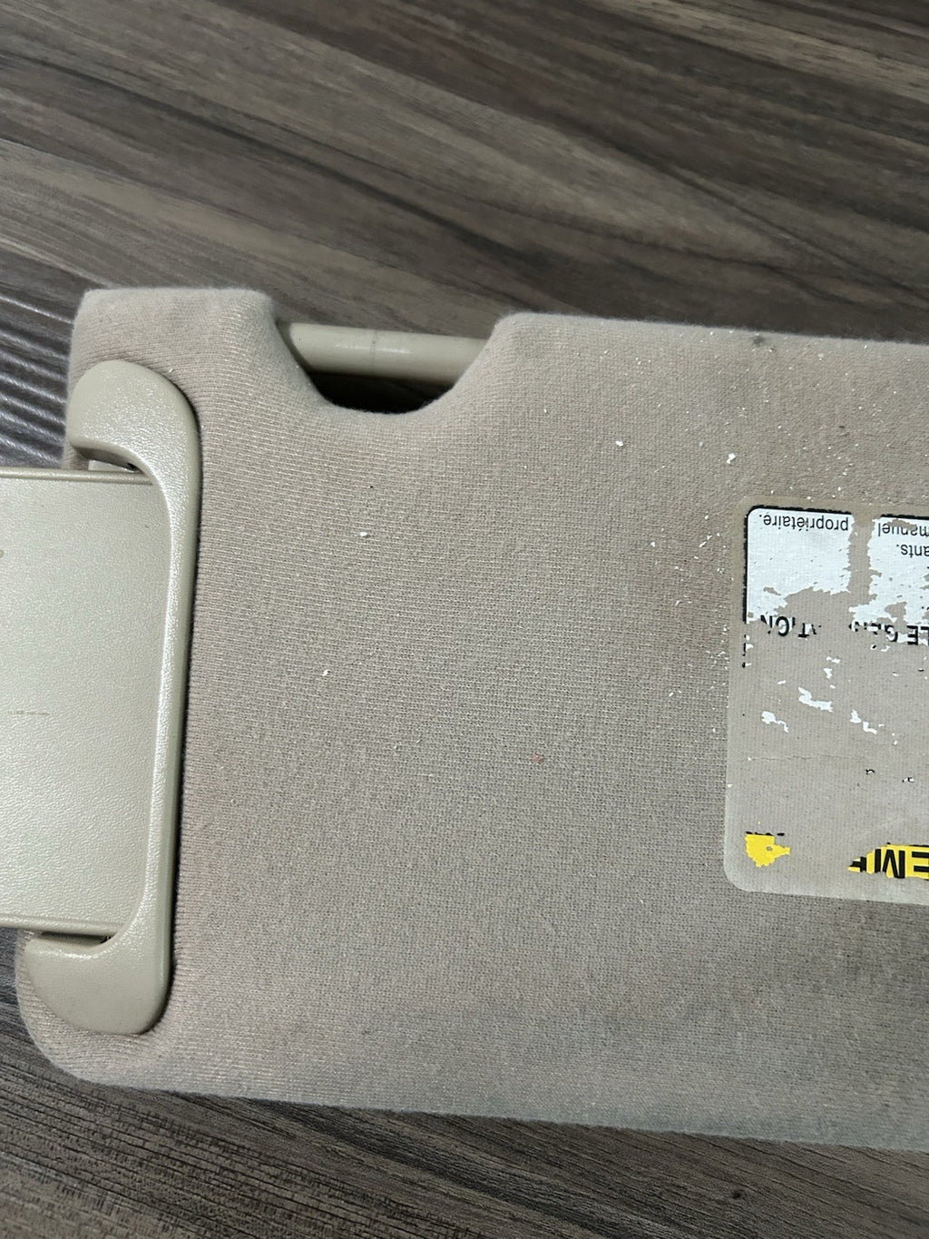 2004-2008 Toyota Solara Driver & Passenger Side Sun Visor Pair Set Tan Lighted