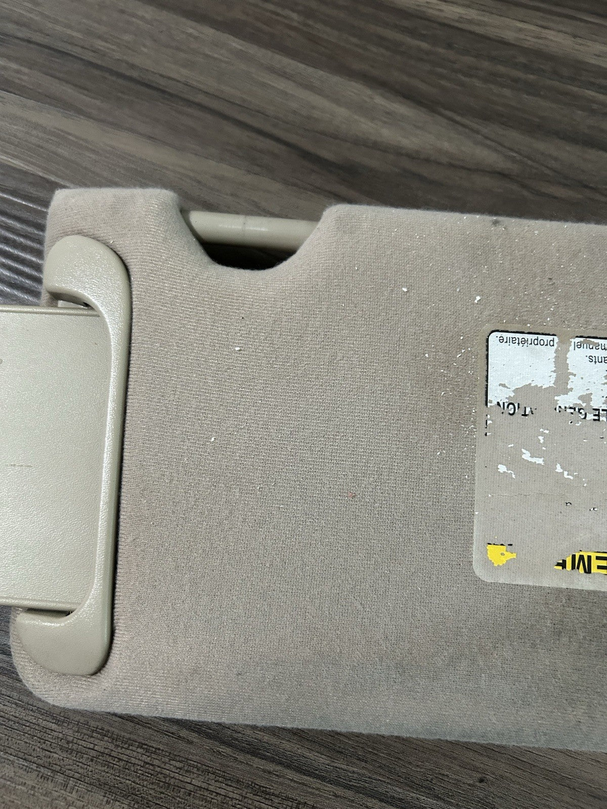 2004-2008 Toyota Solara Driver & Passenger Side Sun Visor Pair Set Tan Lighted