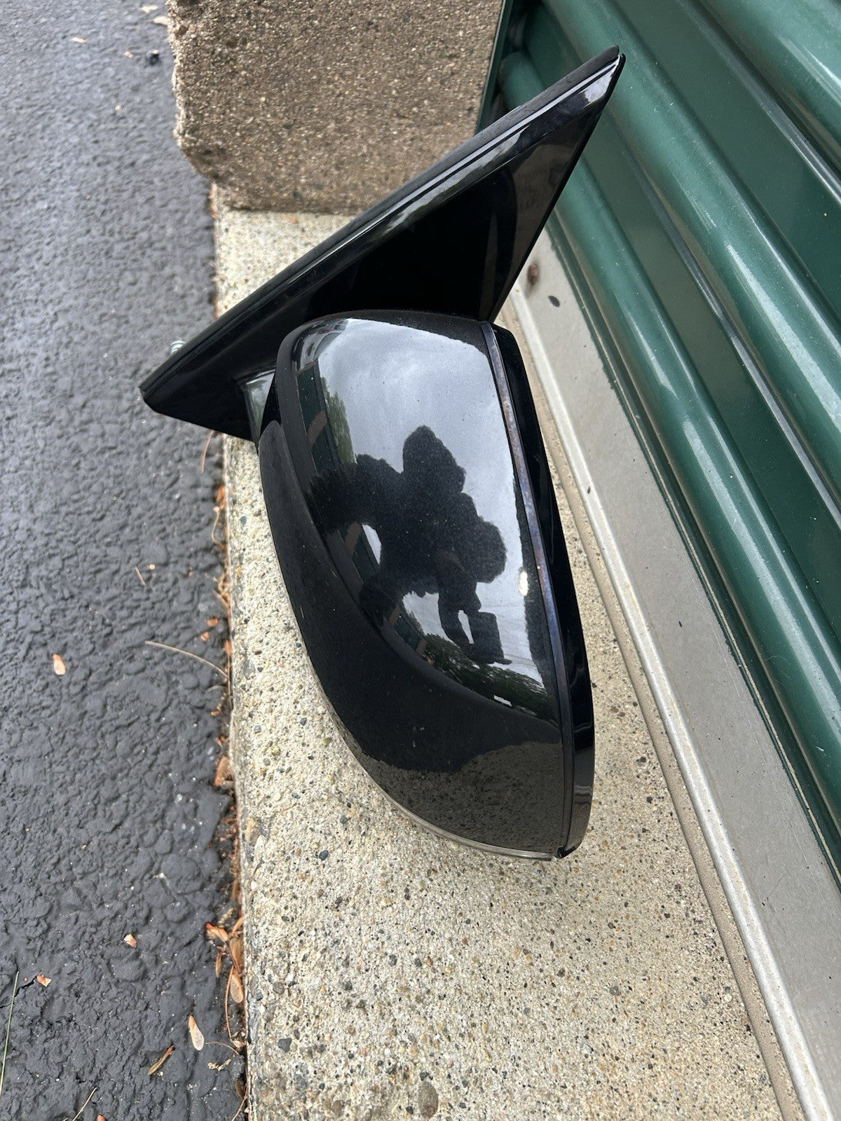 Fits 14 - 18 BMW X5 F15 LH Driver Power Door Mirror Heated w Memory Black=475M