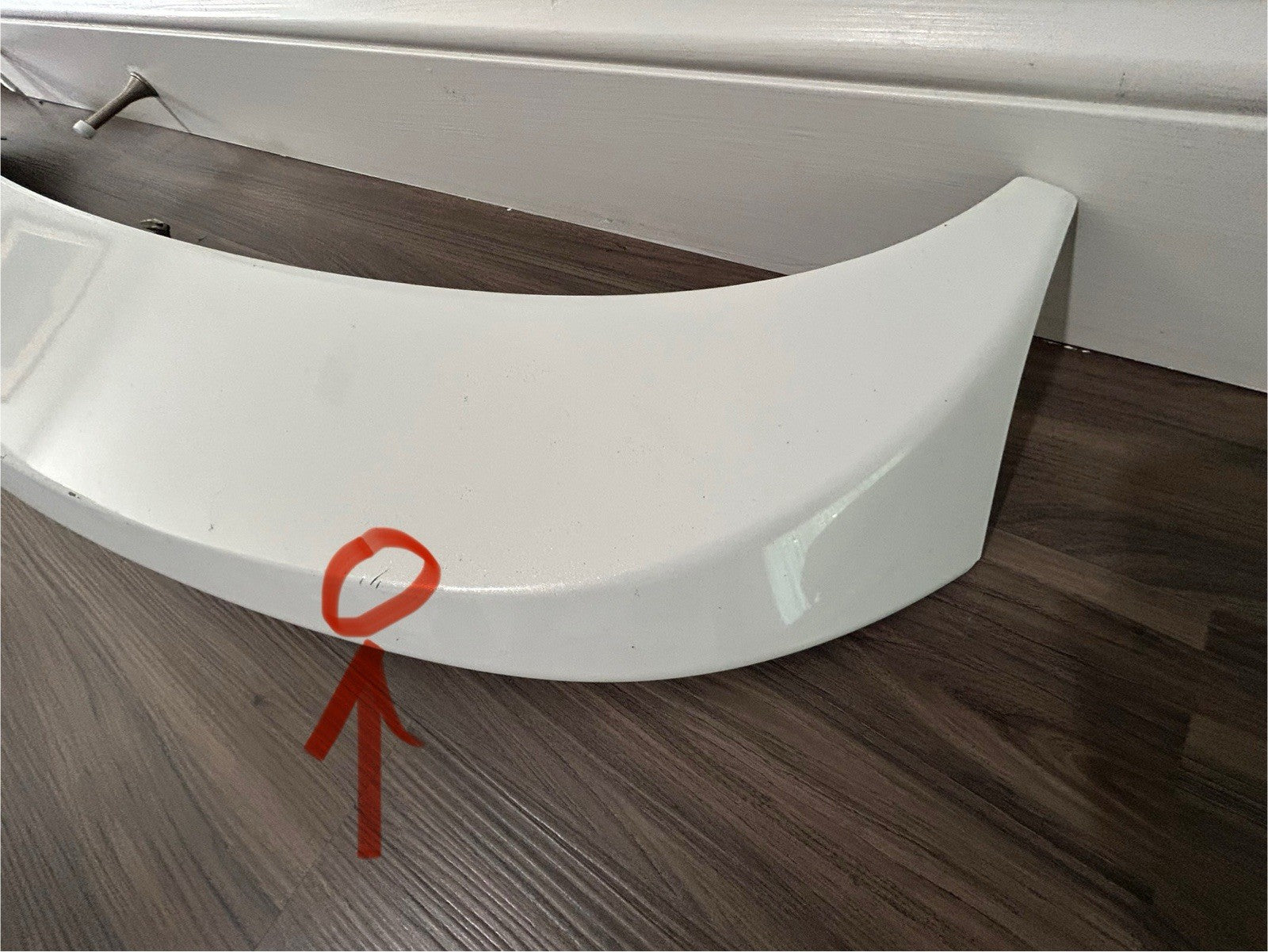 MAZDA CX-9 CX9 REAR LIFT GATE SPOILER THIRD BRAKE LIGHT  2007-2015 OEM White 34K