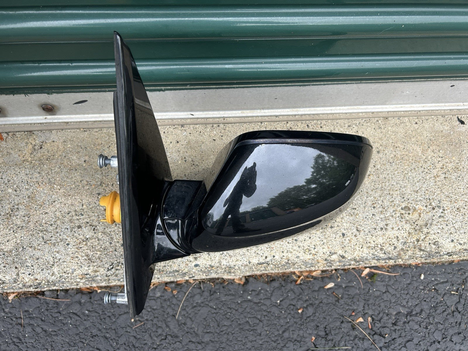 Fits 14 - 18 BMW X5 F15 LH Driver Power Door Mirror Heated w Memory Black=475M