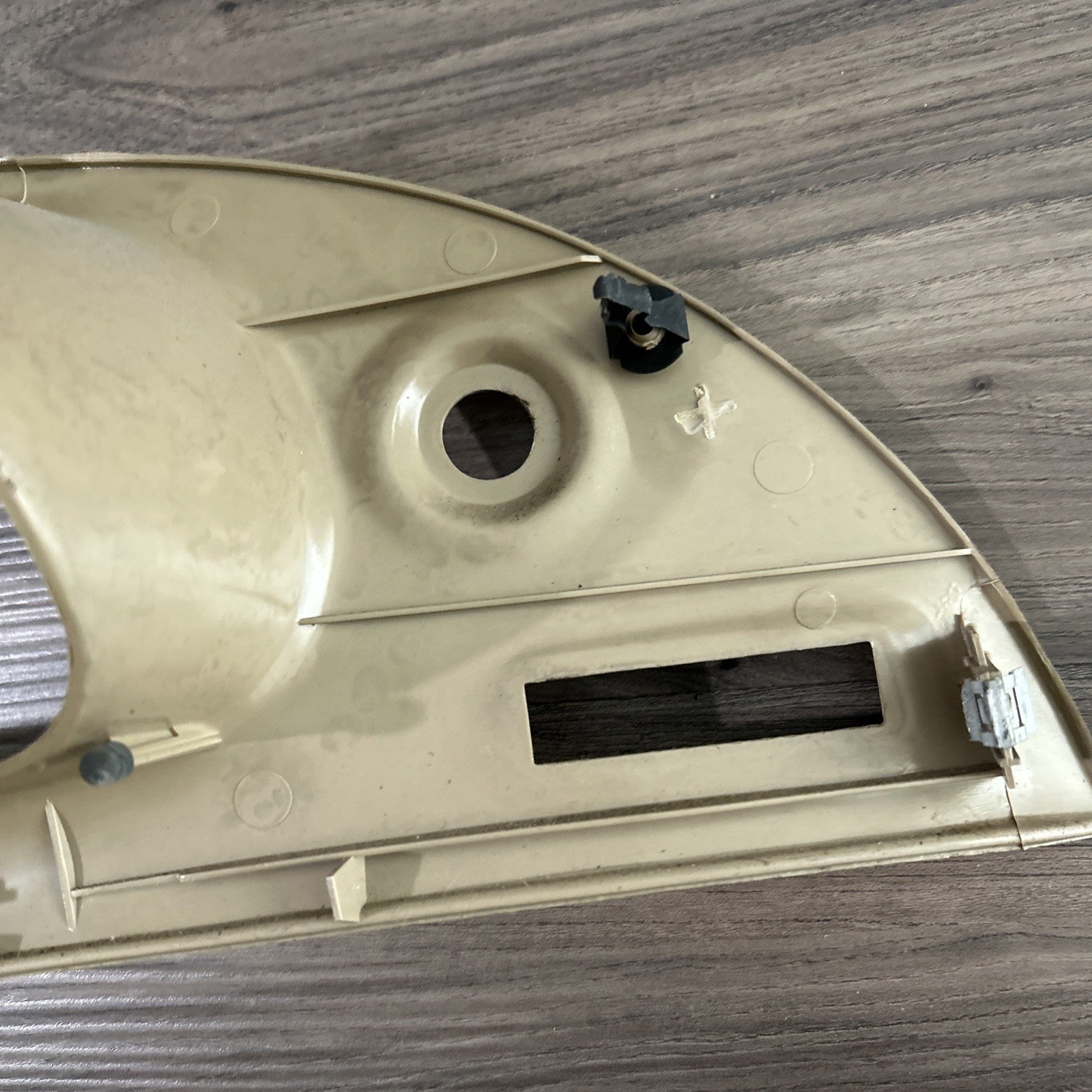 1999-2004 Ford Mustang Speedometer Gauge Cluster Trim Bezel Beige OEM