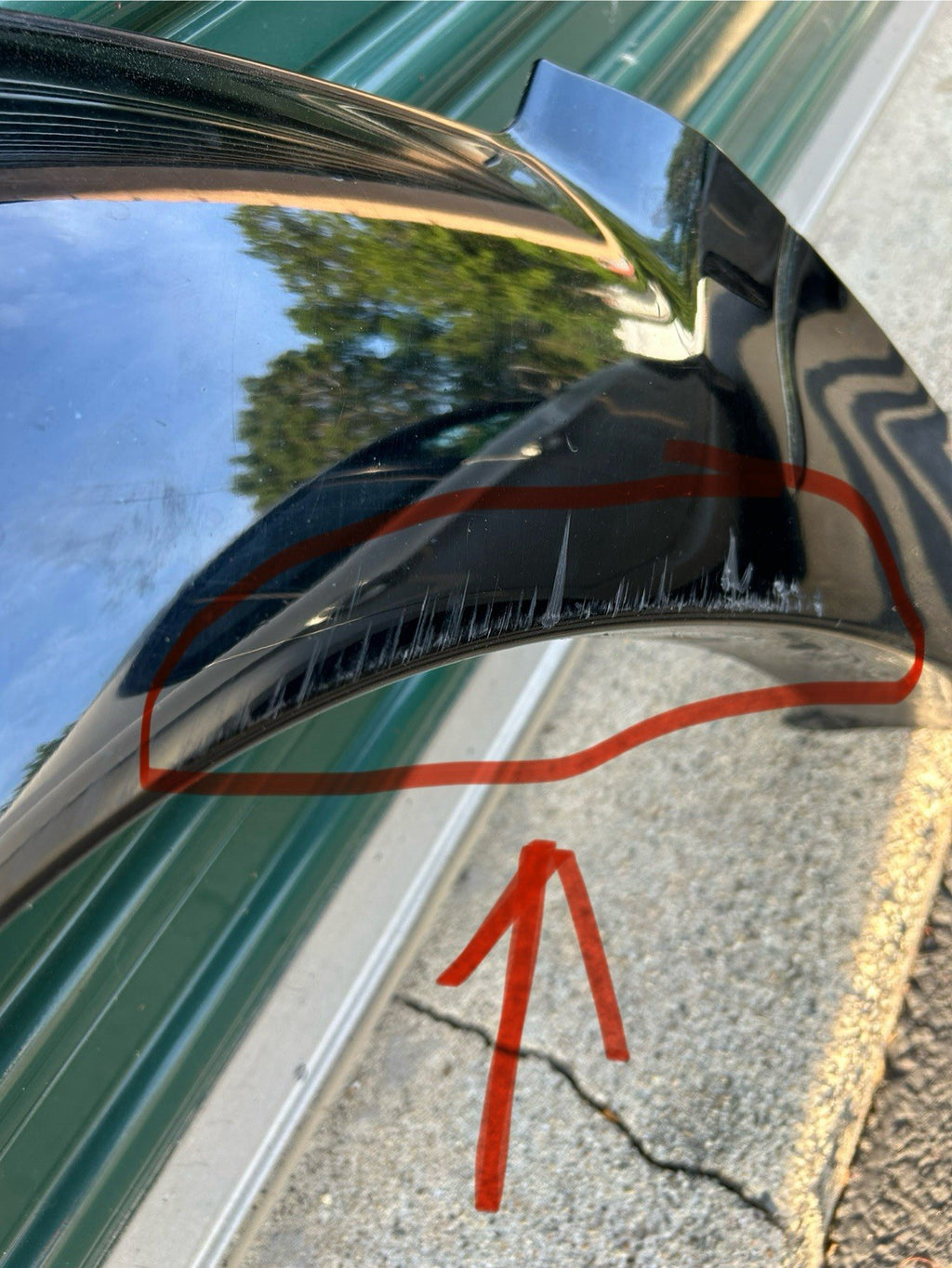 03-09 LEXUS GX470 LEFT DRIVER FRONT FENDER FLARE BLACK 202