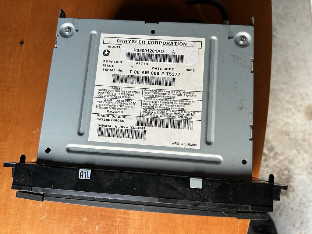 2013-2019 Dodge Caravan AM FM CD Satellite Radio Receiver RBZ