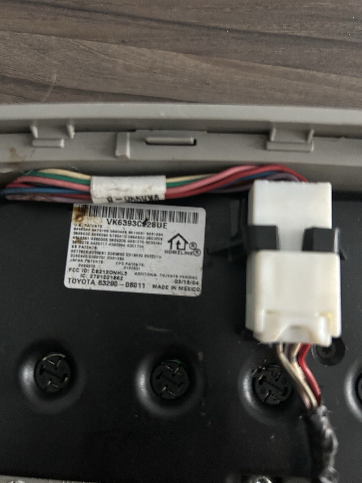 2004-2010 Toyota Sienna Over Head Console Dome Map Light Gray OEM