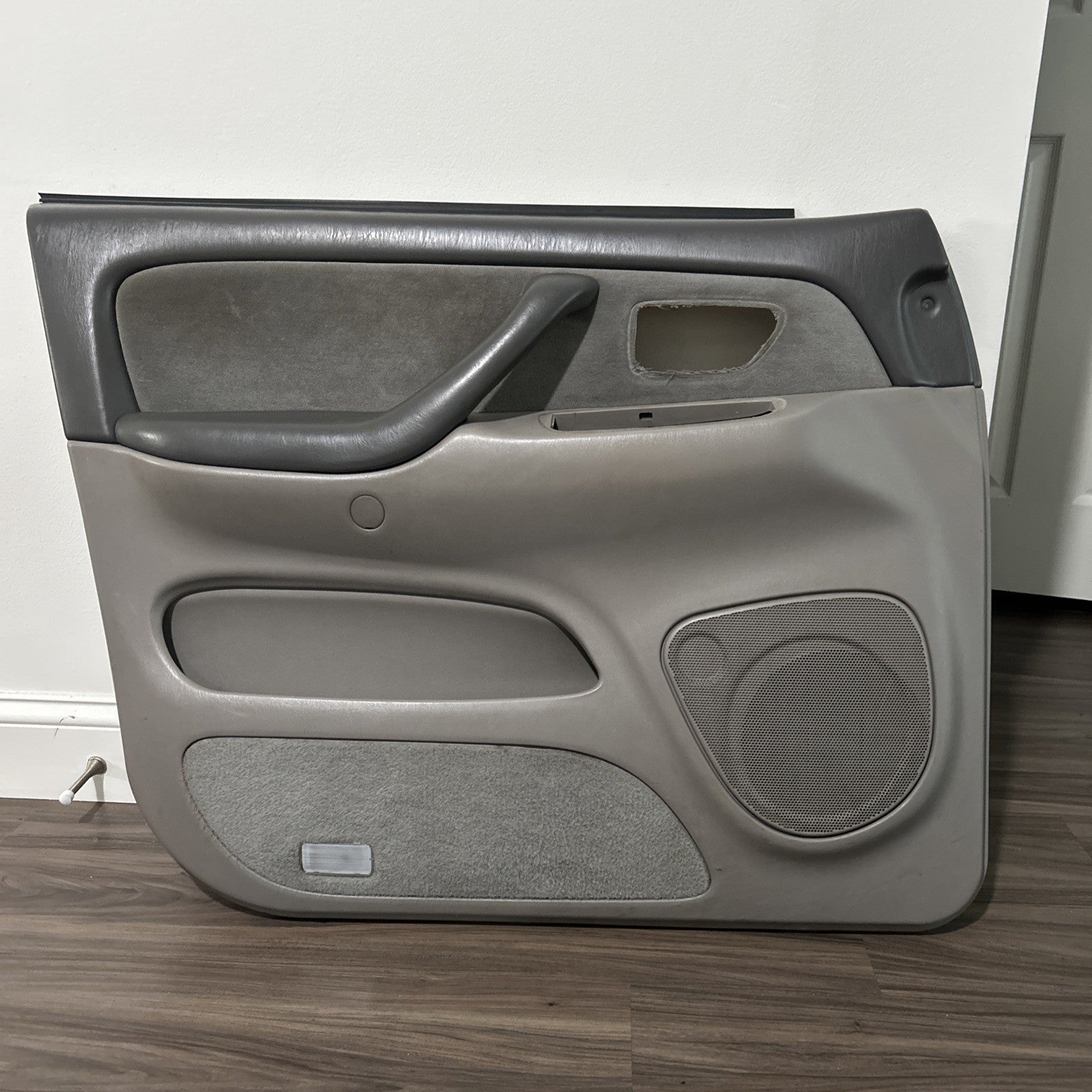 2001 2002 2003 2004 Toyota Sequoia Left Driver  Front Door Panel Trim Gray OEM