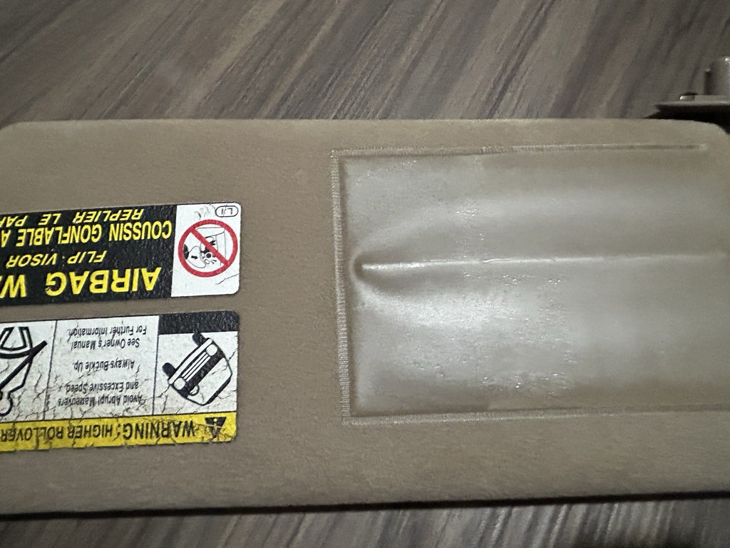 1996-2002 Toyota 4Runner Driver and Passenger Side Sun Visor Set Pair Tan color