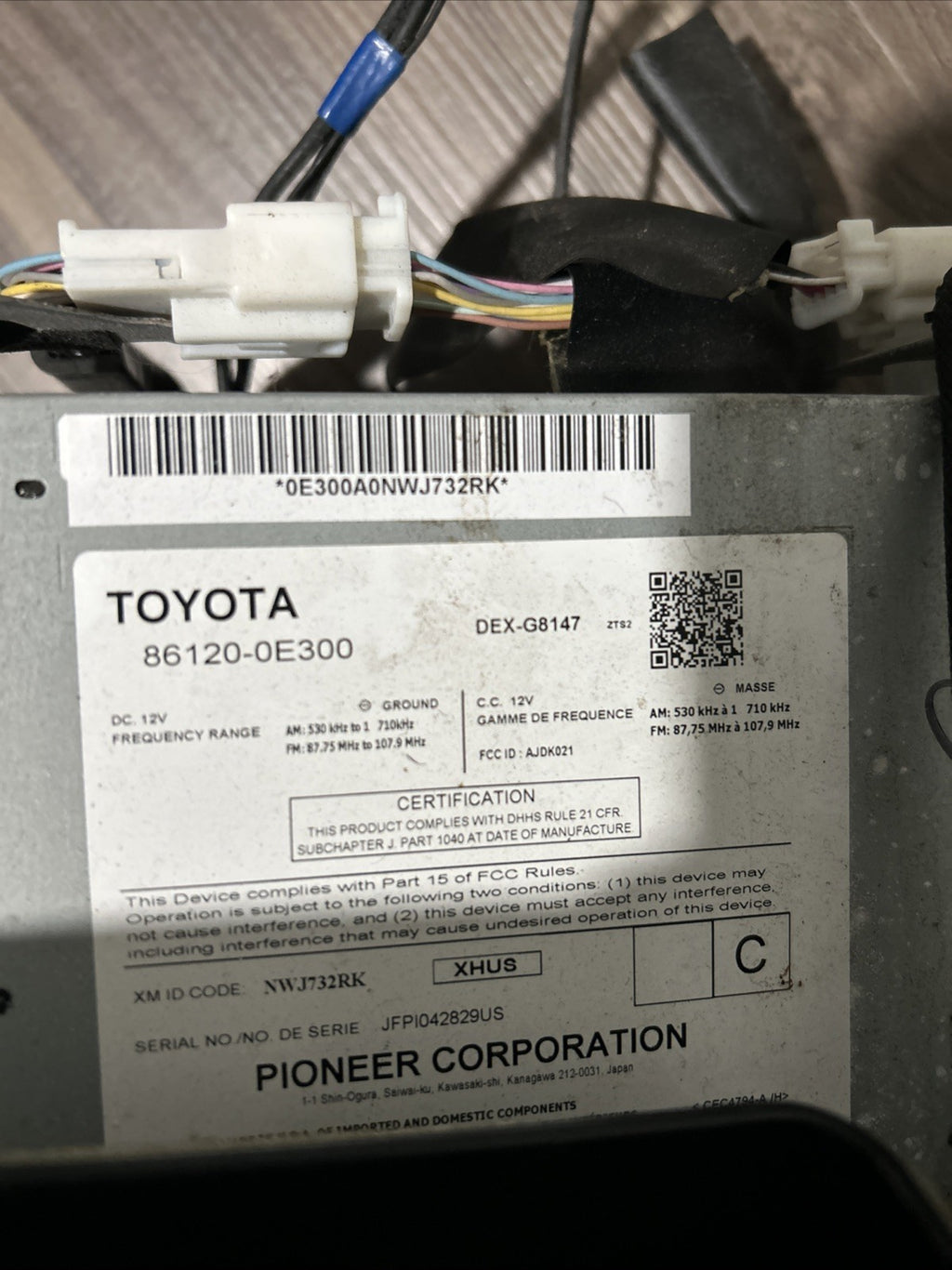 10-11 LEXUS RX350 RX450H STEREO AUDIO RADIO 6 CD PLAYER CHANGER 86120-OE300