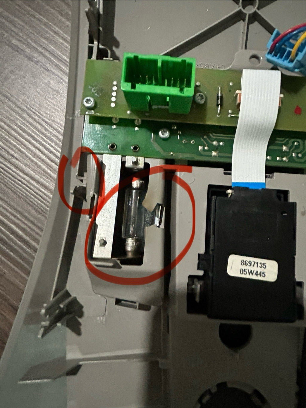 *READ*05-07 Volvo S40 V50 OverheadConsole Dome Light Lamp Map W/ Sunroof Switch