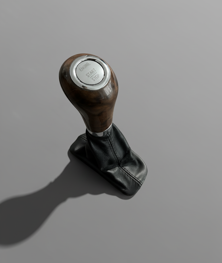 01-09 Mercedes W203 W209 C  CLK550 Gear Shifter Knob Boot Key Less Go OEM