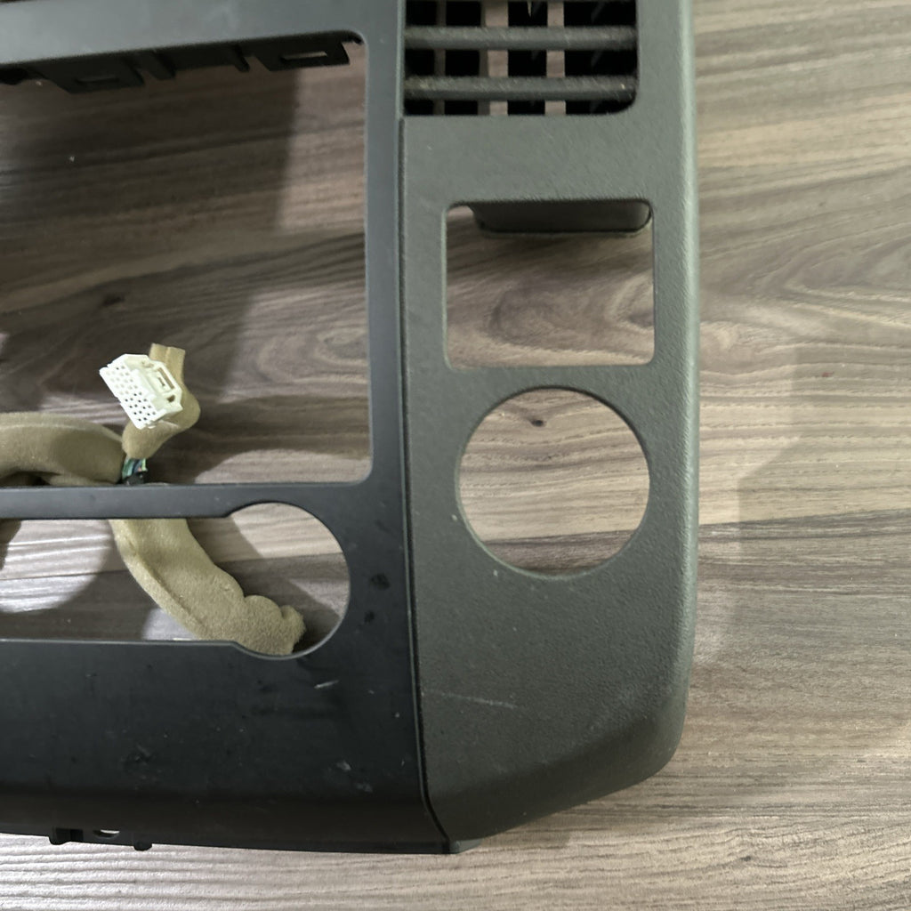 08-12 Nissan pathfinder Graphite center dash radio heat AC vent bezel trim OEM