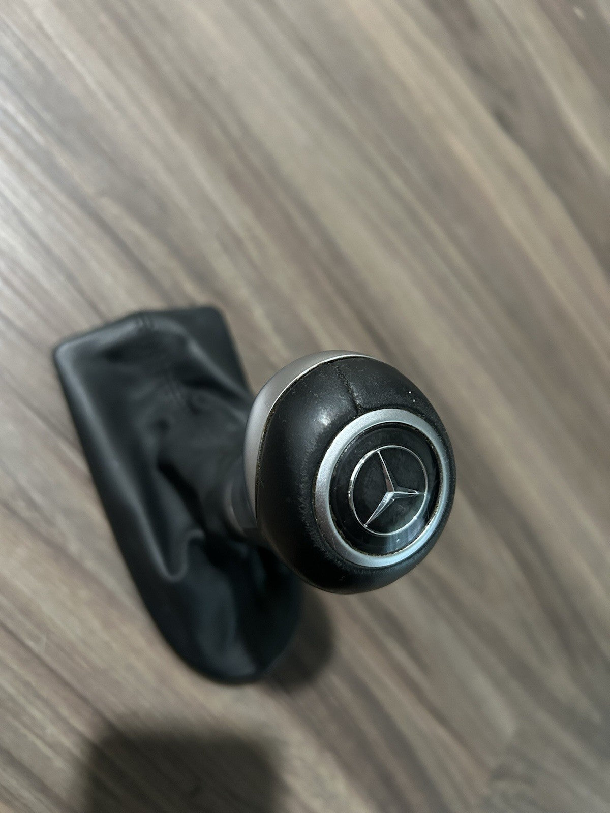 2007-2009 Mercedes W211 E350 E550 OEM Shifter Knob & Boot BLACK & METAL  #147