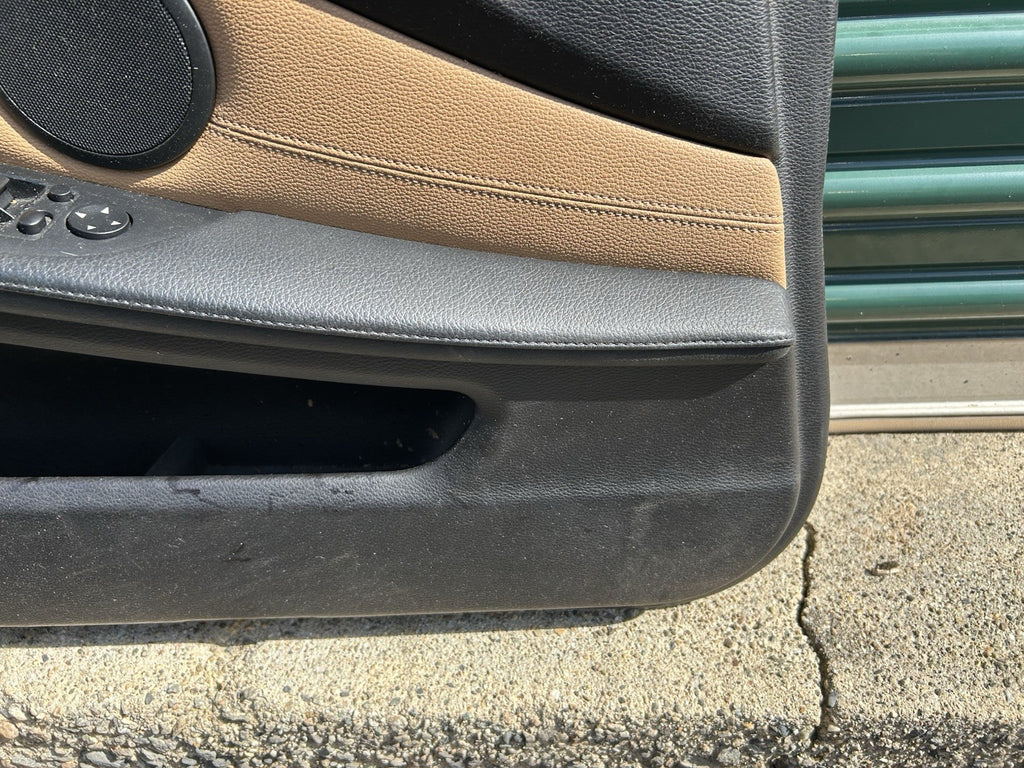 BMW E60/E61 5-Series Front Left Driver Door Panel Dakota Naturbraun OEM