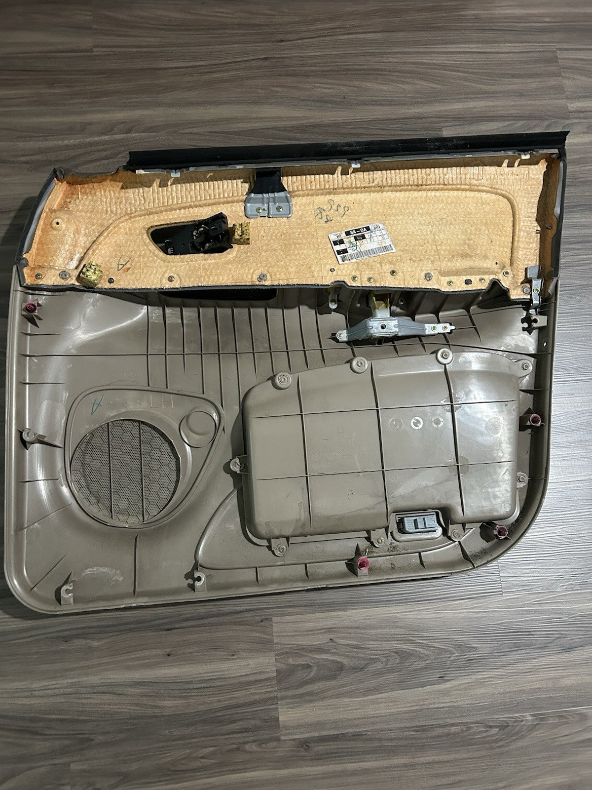 2001 2002 2003 2004 Toyota Sequoia Left Driver  Front Door Panel Trim Tan OEM