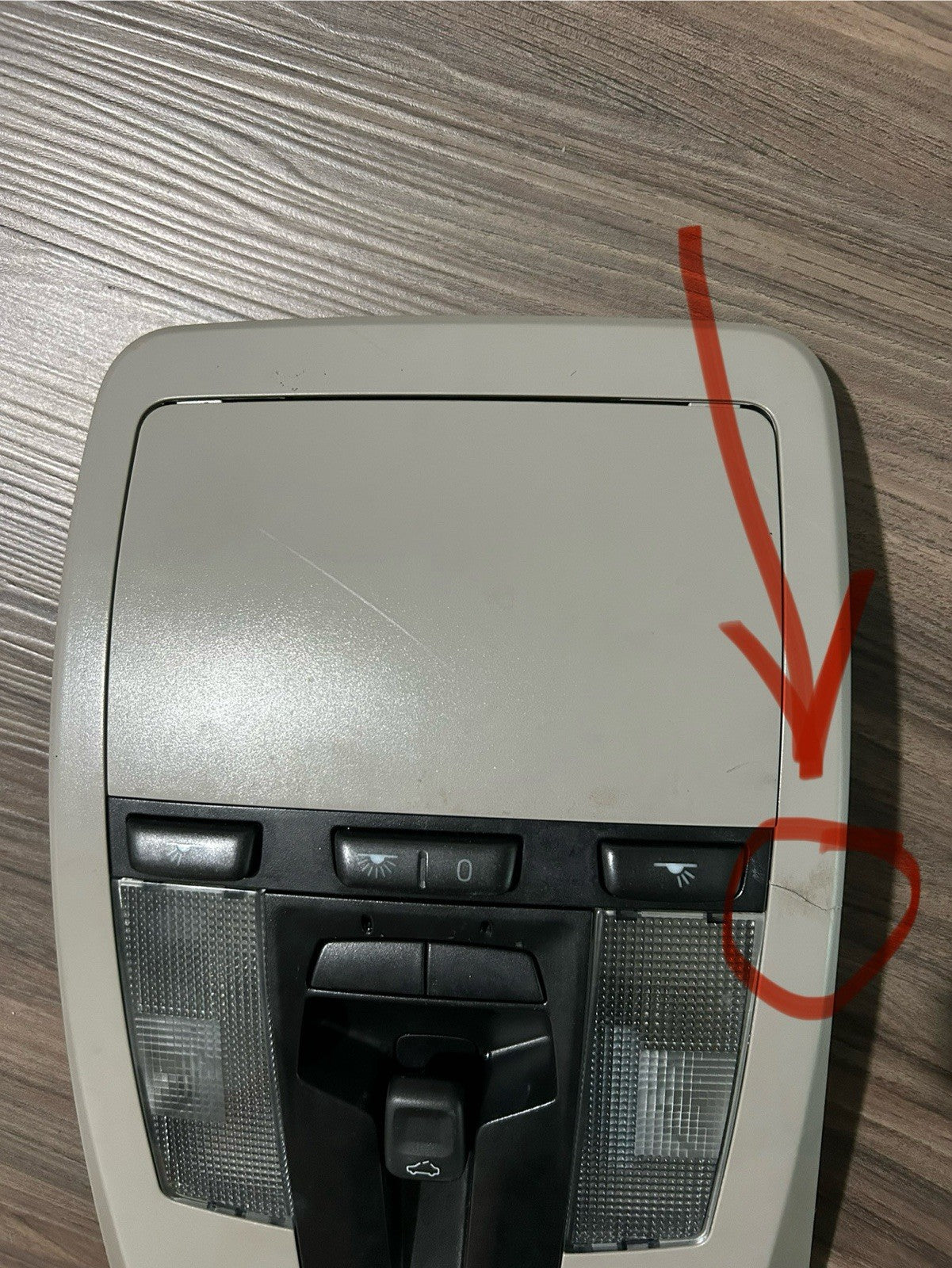 *READ*05-07 Volvo S40 V50 OverheadConsole Dome Light Lamp Map W/ Sunroof Switch