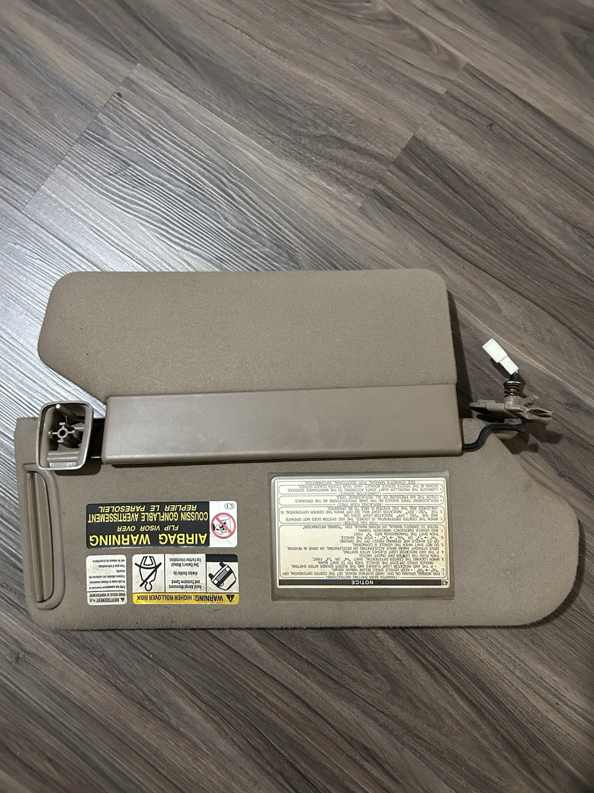 2000-2006 Toyota Tundra Sequoia DRIVER PASSENGER Left Right Sun Visor  OEM TAN