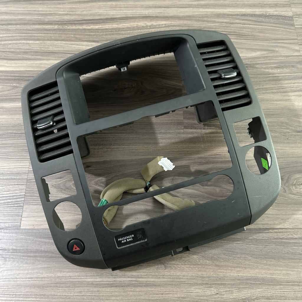 08-12 Nissan pathfinder Graphite center dash radio heat AC vent bezel trim OEM