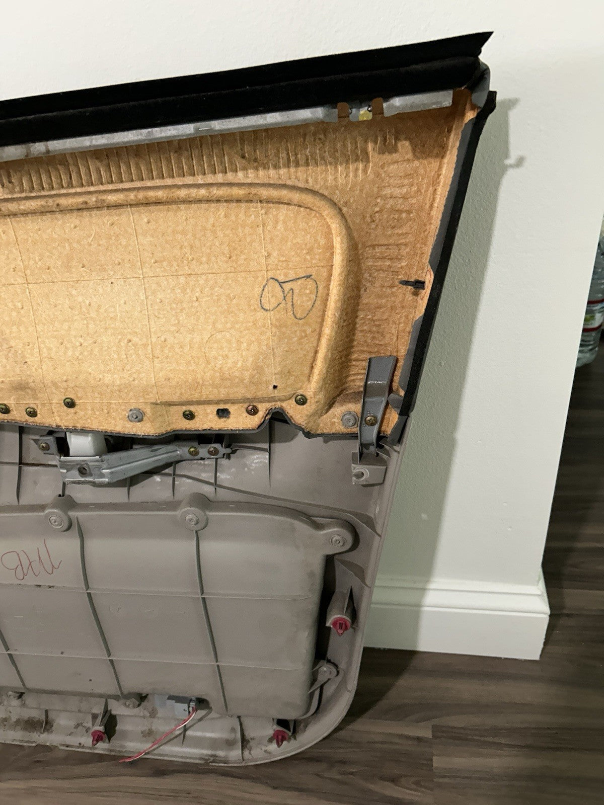 2001 2002 2003 2004 Toyota Sequoia Left Driver  Front Door Panel Trim Gray OEM