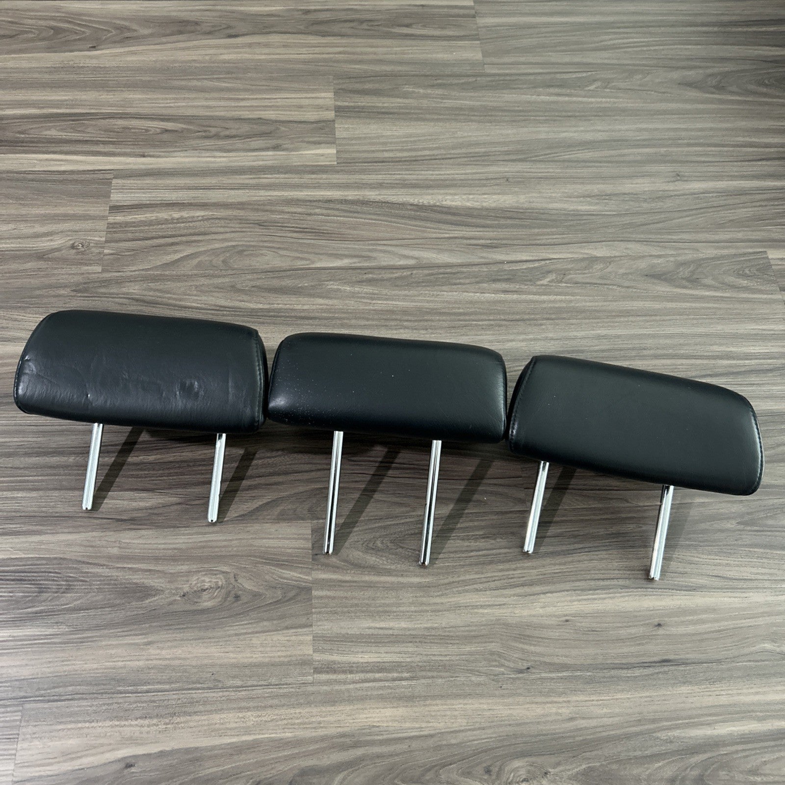 10-15 Lexus RX350 Second 2nd Row Left Right Center Headrest Set Leather Black