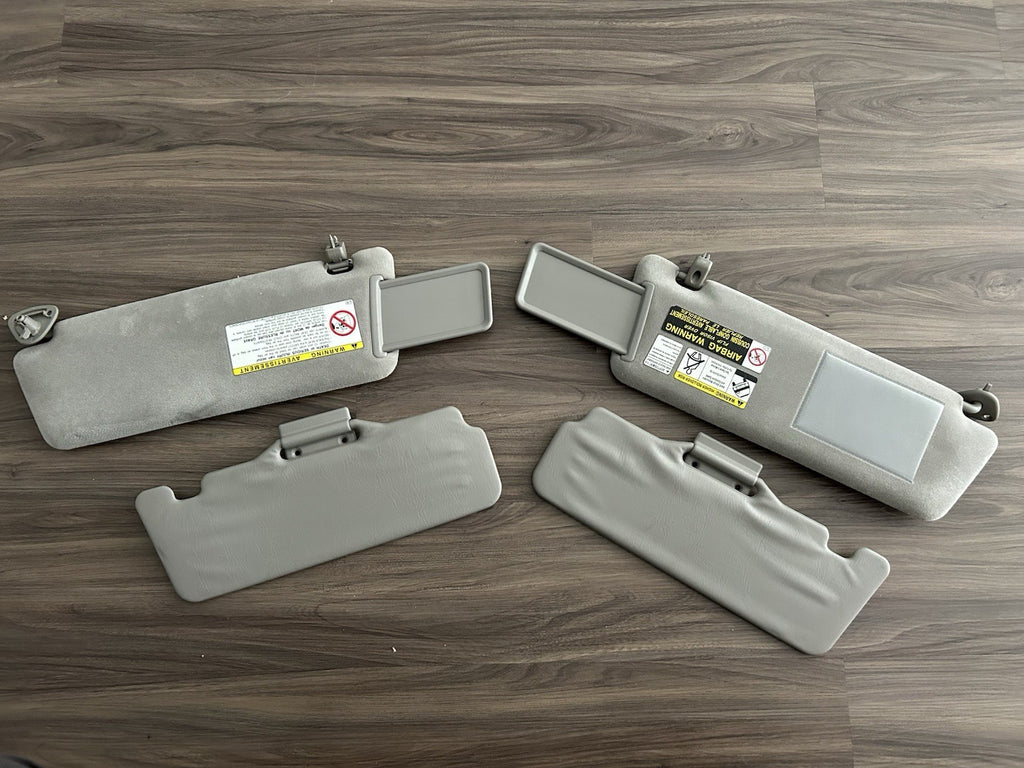 2000-2006 Toyota Tundra DRIVER PASSENGER Left Right Sun Visor SET OEM Gray