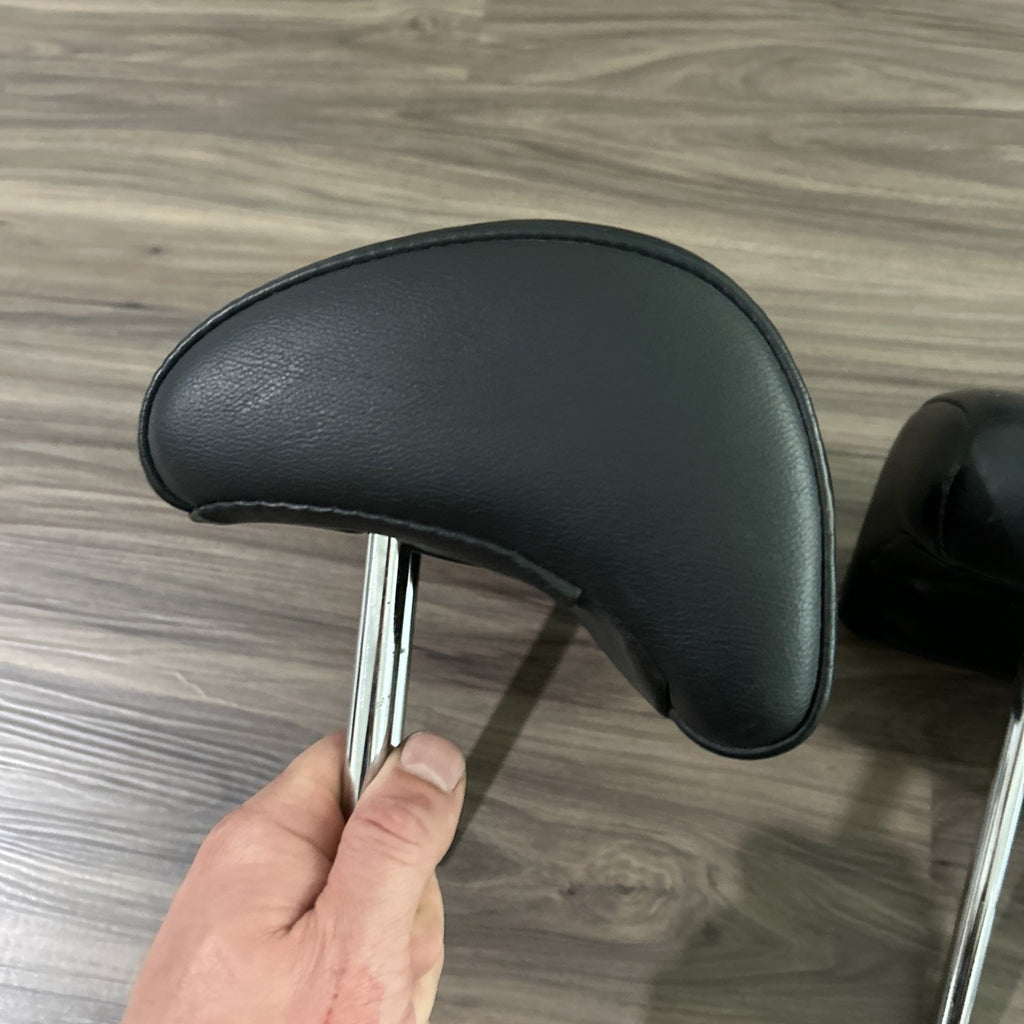 10-15 Lexus RX350 Second 2nd Row Left Right Center Headrest Set Leather Black