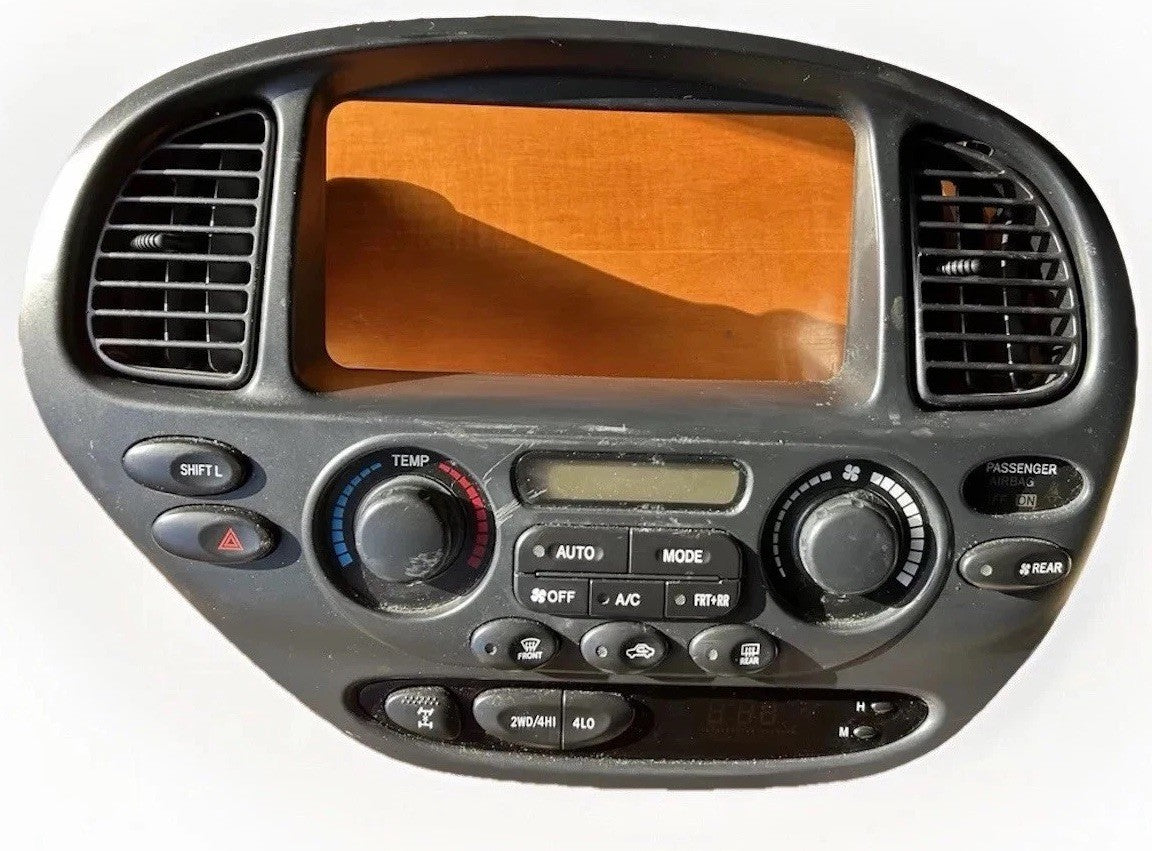 2001-2007 Toyota Sequoia 4x4 Heater Control Knob Switch Panel Radio Bezel OEM