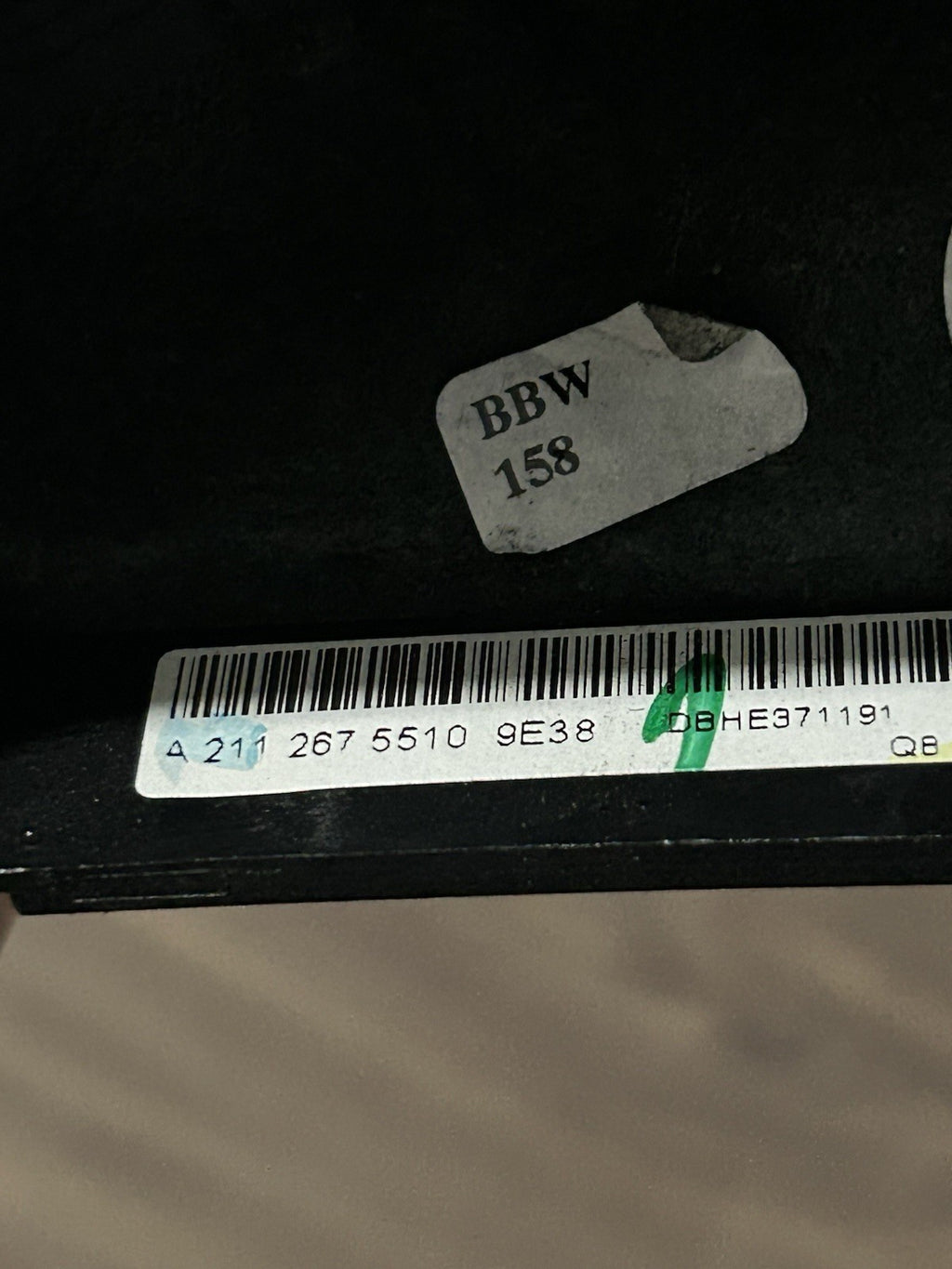 2007-2009 Mercedes W211 E350 E550 OEM Shifter Knob & Boot BLACK & METAL  #147