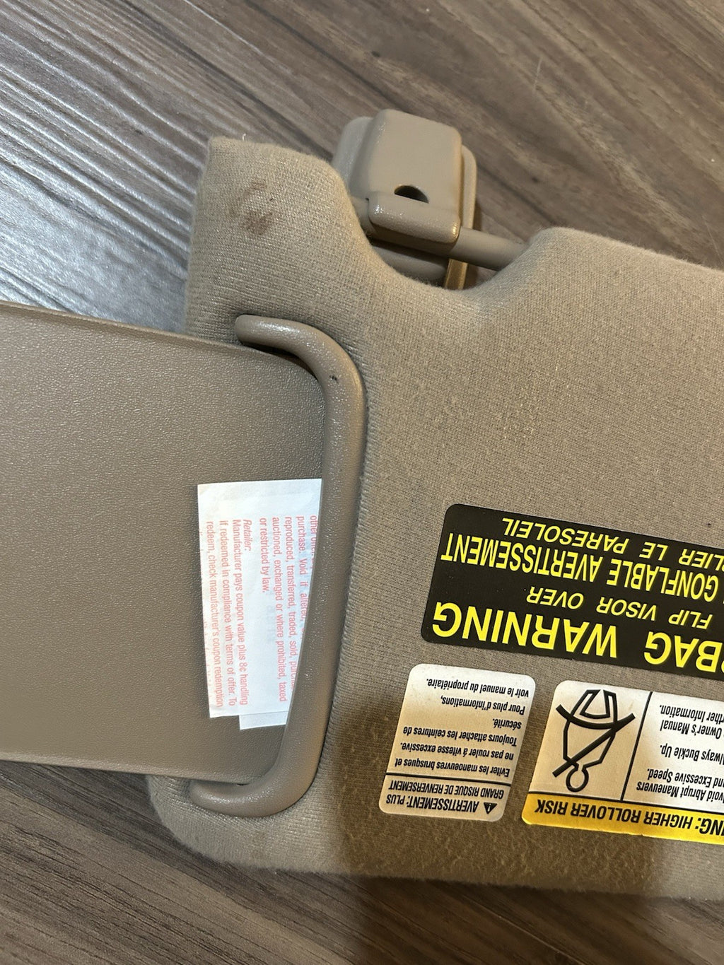 2000-2006 Toyota Tundra Sequoia DRIVER PASSENGER Left Right Sun Visor  OEM Beige