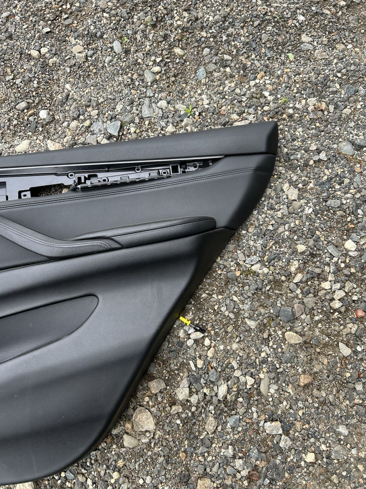 ⭐ 14-18 Bmw F15 X5 Rear Right Passenger Door Card Panel Trim Cover Black Oem