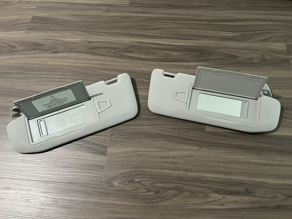 OEM C215 W220 Mercedes Benz Sun Visor Set 2000-2006 S320 S430 S500 CL500 CL600