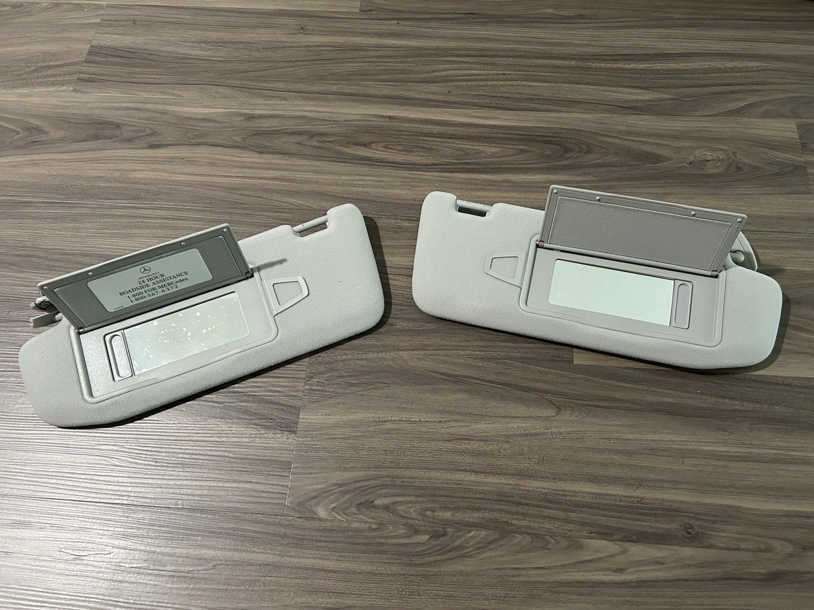 OEM C215 W220 Mercedes Benz Sun Visor Set 2000-2006 S320 S430 S500 CL500 CL600