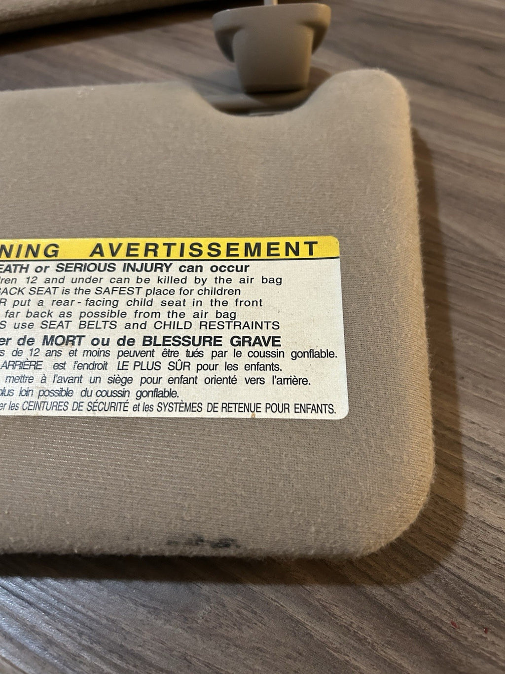 2000-2006 Toyota Tundra Sequoia DRIVER PASSENGER Left Right Sun Visor  OEM Beige