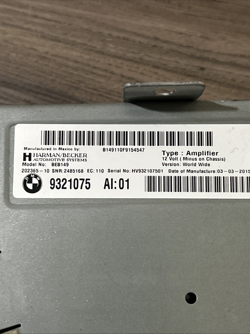 OEM BMW F15 F16 F85 F86 X5 X6 Amplifier System HIFI Harman Becker Control Module