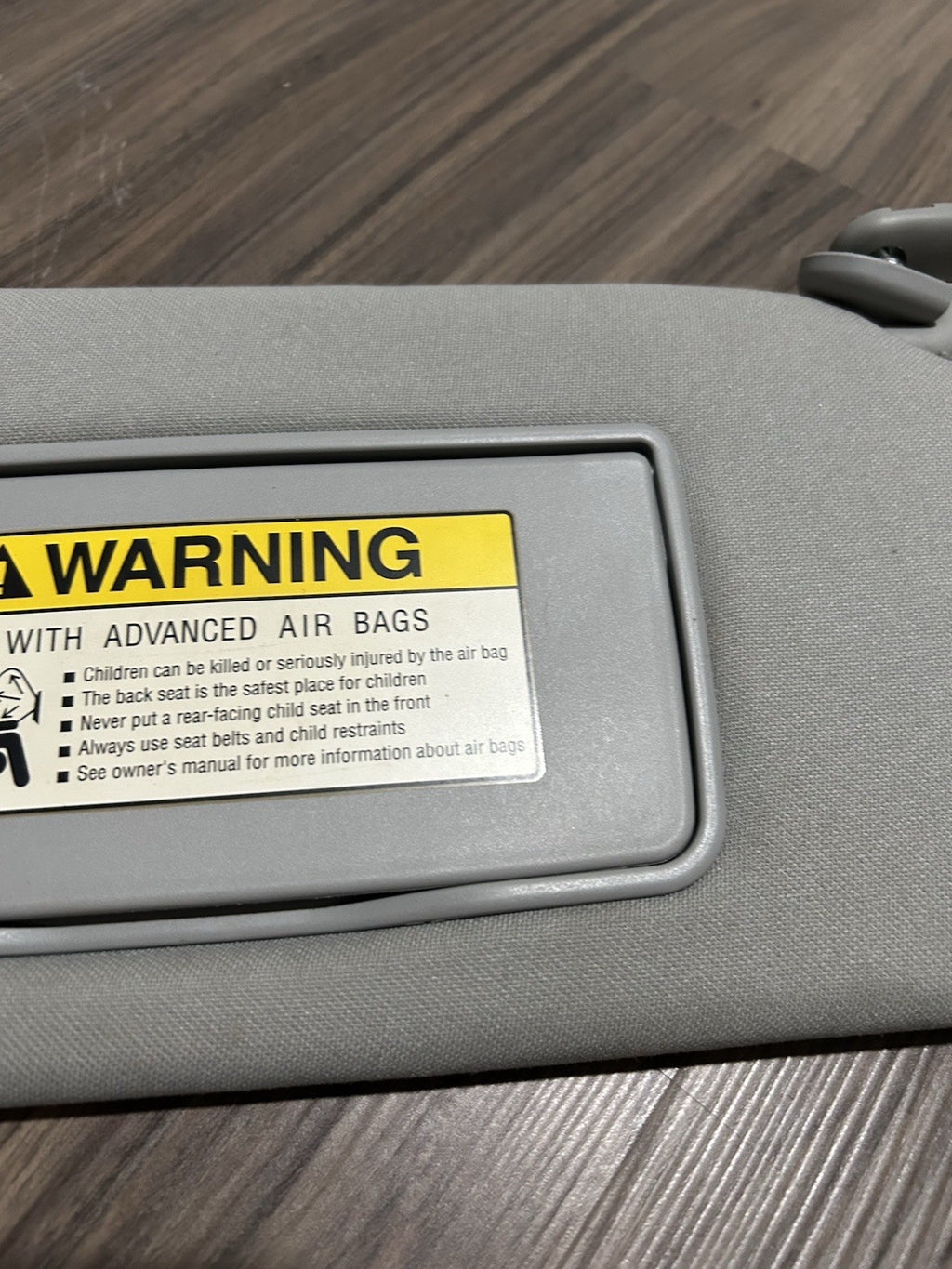 🚘✅ 2007 - 2012 ACURA RDX Sun Visor Shade Light Gray Right Passenger RH OEM