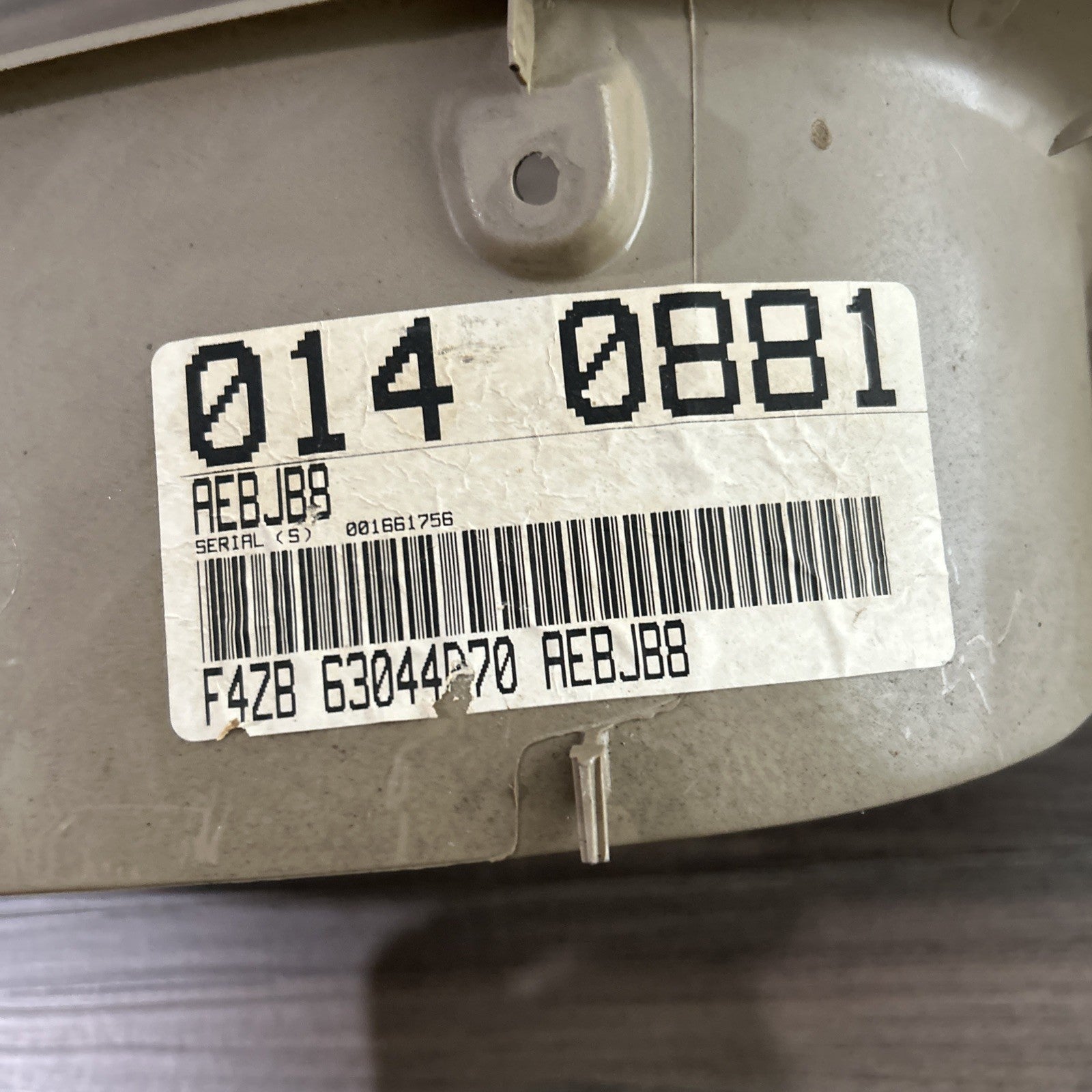 1999-2004 Ford Mustang Speedometer Gauge Cluster Trim Bezel Beige OEM