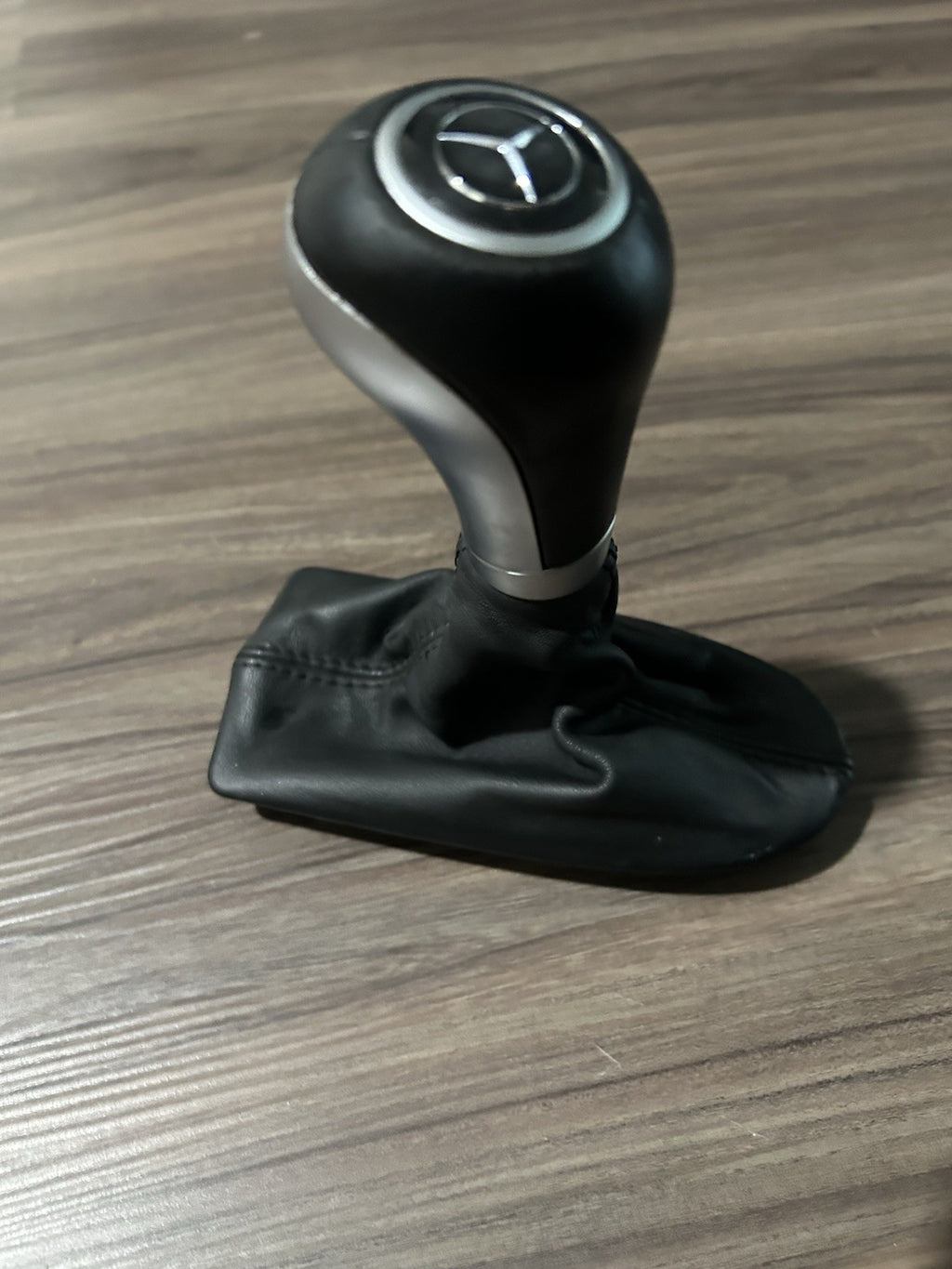 2007-2009 Mercedes W211 E350 E550 OEM Shifter Knob & Boot BLACK & METAL  #147