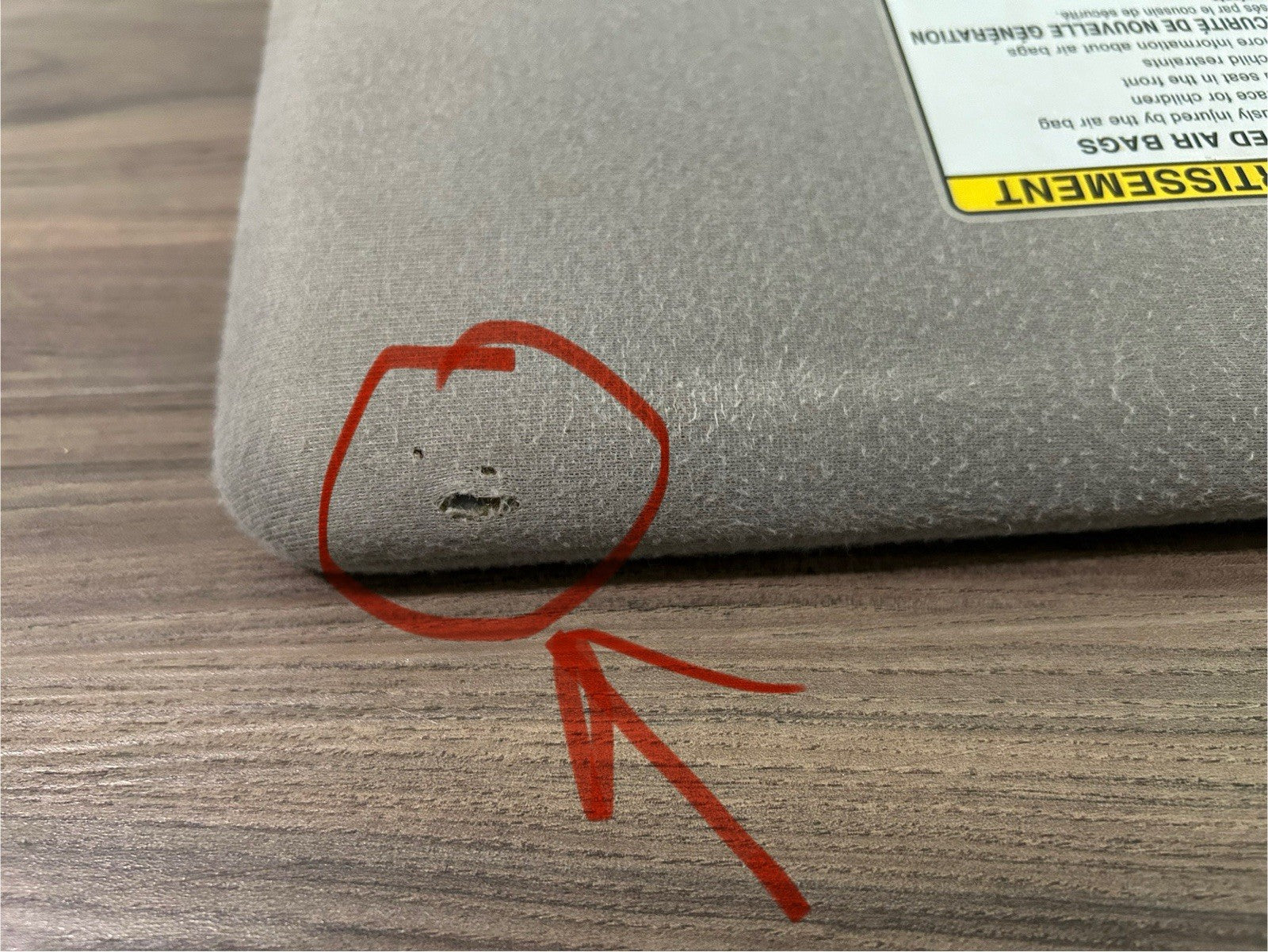 2004-2008 Toyota Solara Driver & Passenger Side Sun Visor Pair Gray