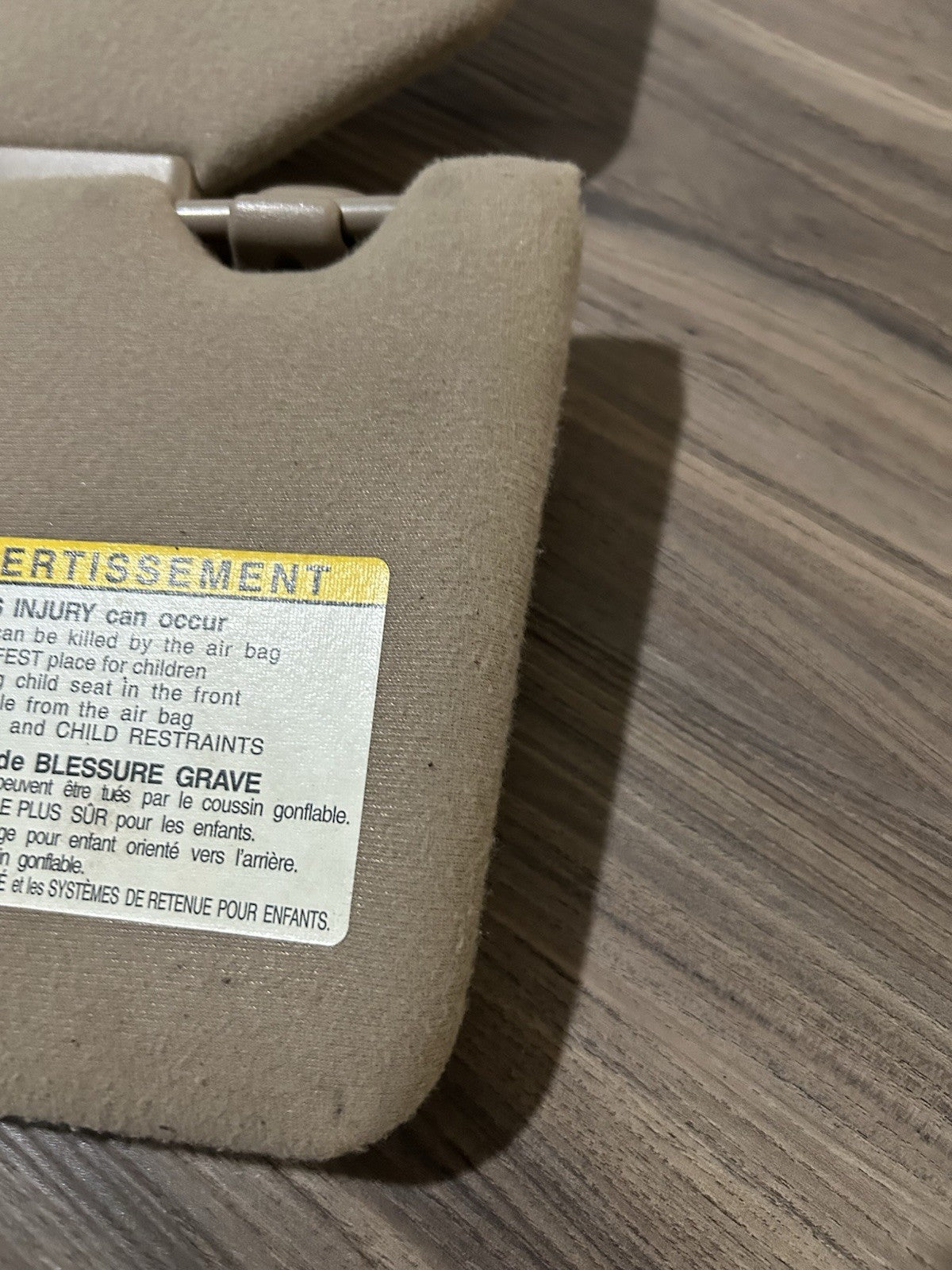 2000-2006 Toyota Tundra Sequoia DRIVER PASSENGER Left Right Sun Visor  OEM TAN