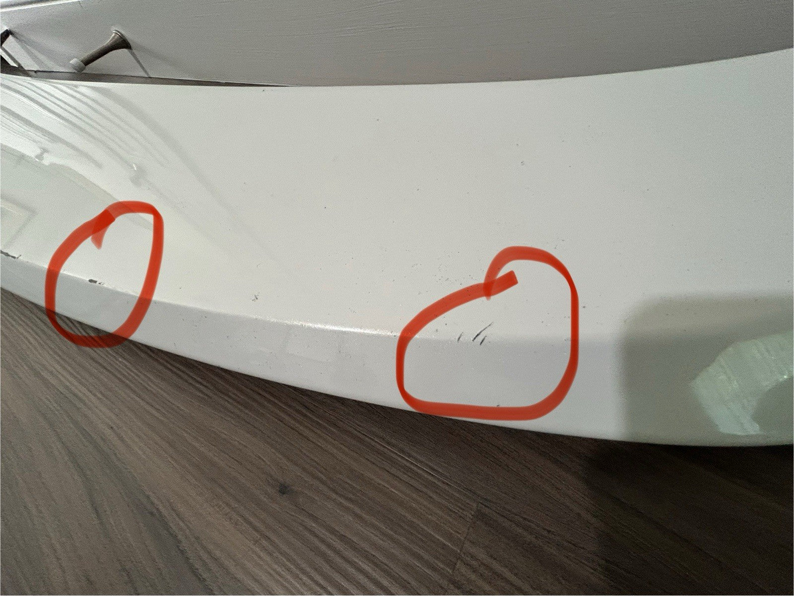 MAZDA CX-9 CX9 REAR LIFT GATE SPOILER THIRD BRAKE LIGHT  2007-2015 OEM White 34K