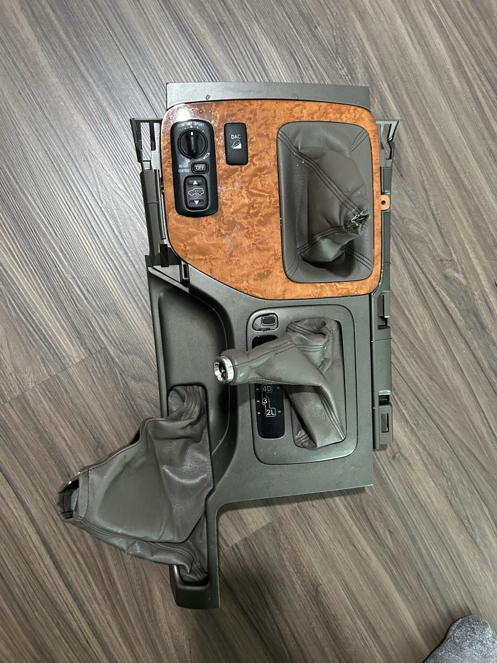 03-09 Lexus GX470 Gear Shifter Center Console Bezel woodgrain