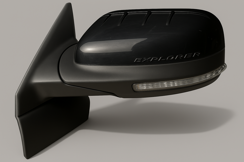 2011-2015 Ford Explorer Left Driver Side View Door Mirror Power Black