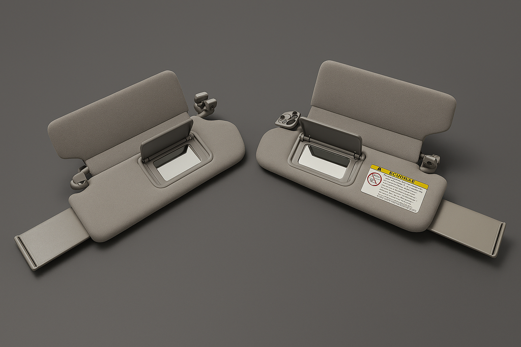 2000-2006 Toyota Tundra Sequoia DRIVER PASSENGER Left Right Sun Visor  OEM Gray