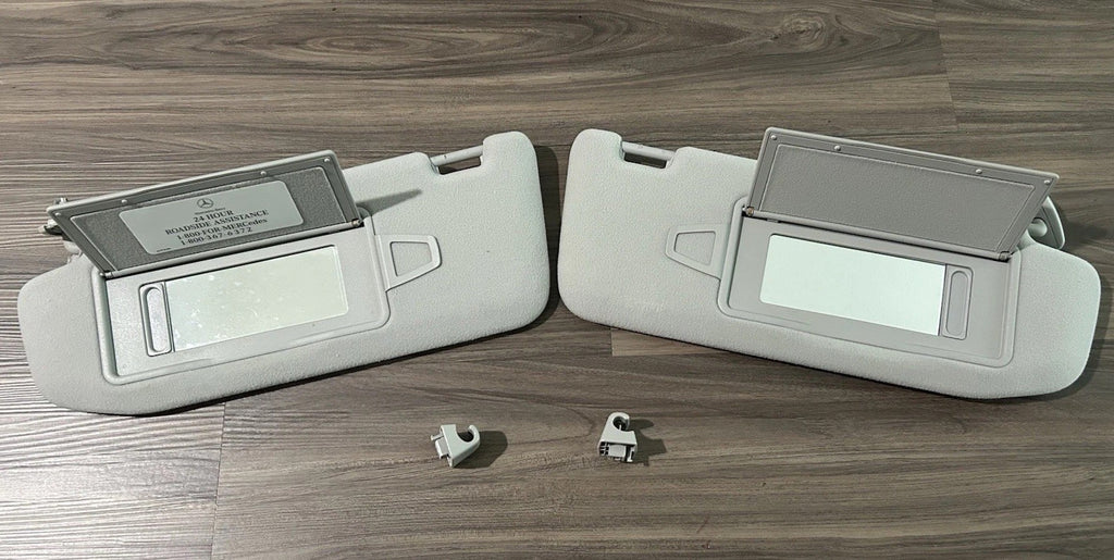 OEM C215 W220 Mercedes Benz Sun Visor Set 2000-2006 S320 S430 S500 CL500 CL600