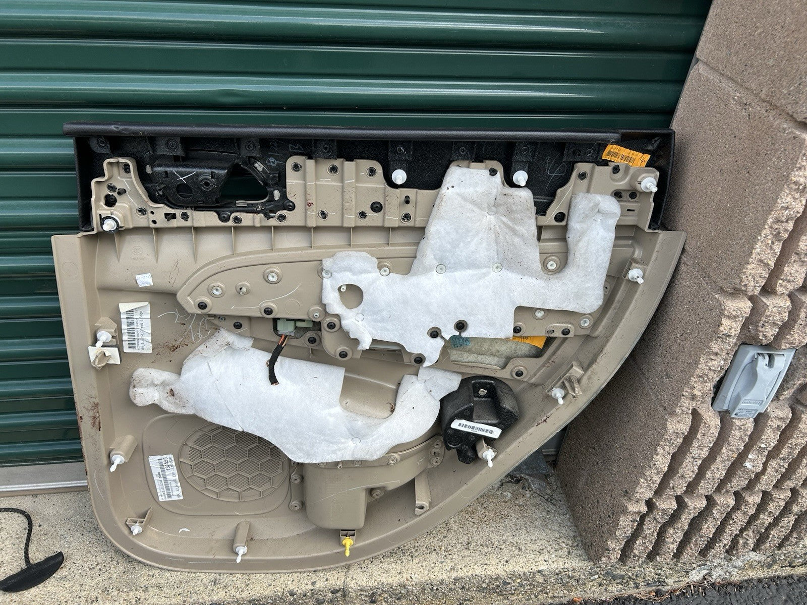 14-21 Grand Cherokee Frost Beige Rear Driver Side Left Interior Door Trim Panel