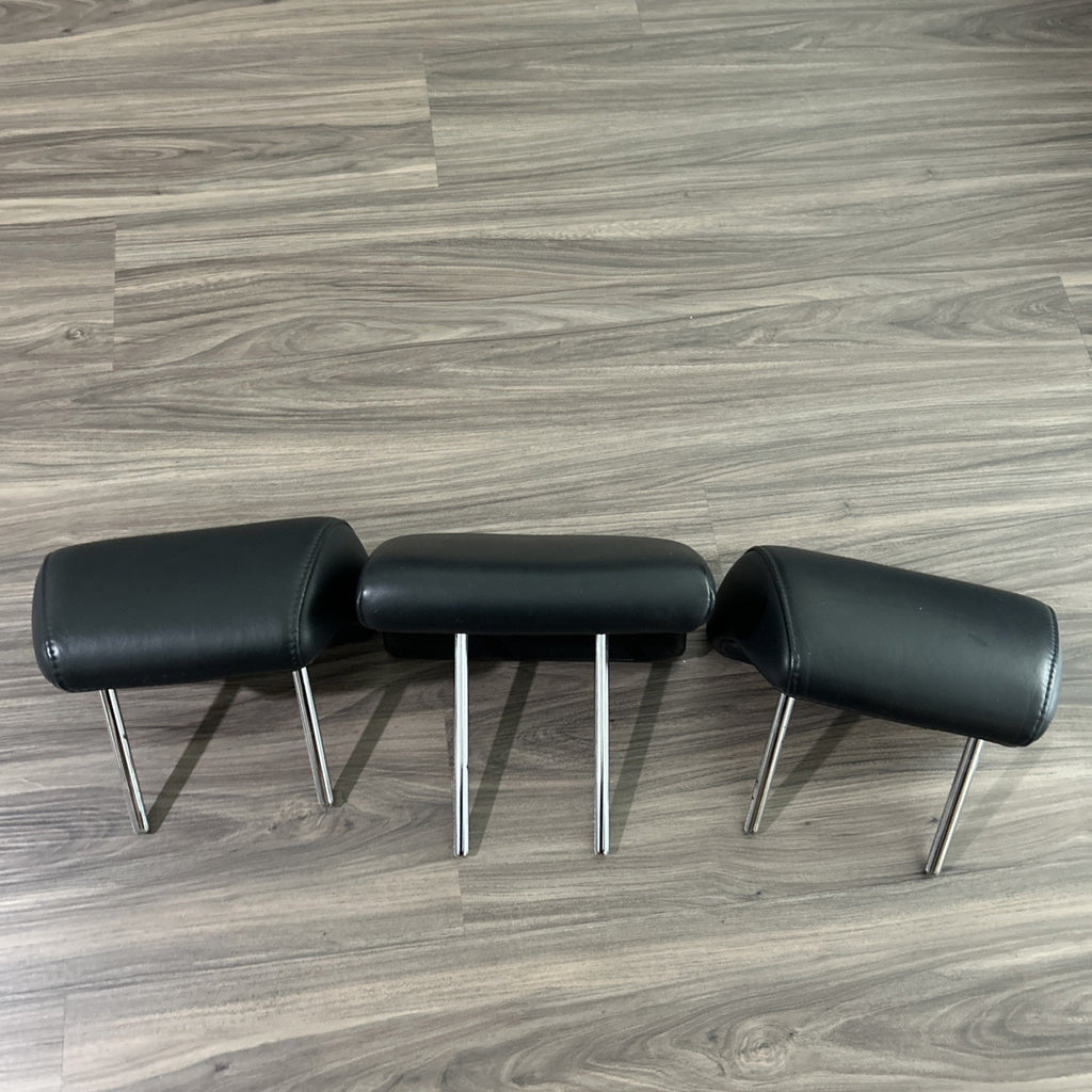 10-15 Lexus RX350 Second 2nd Row Left Right Center Headrest Set Leather Black