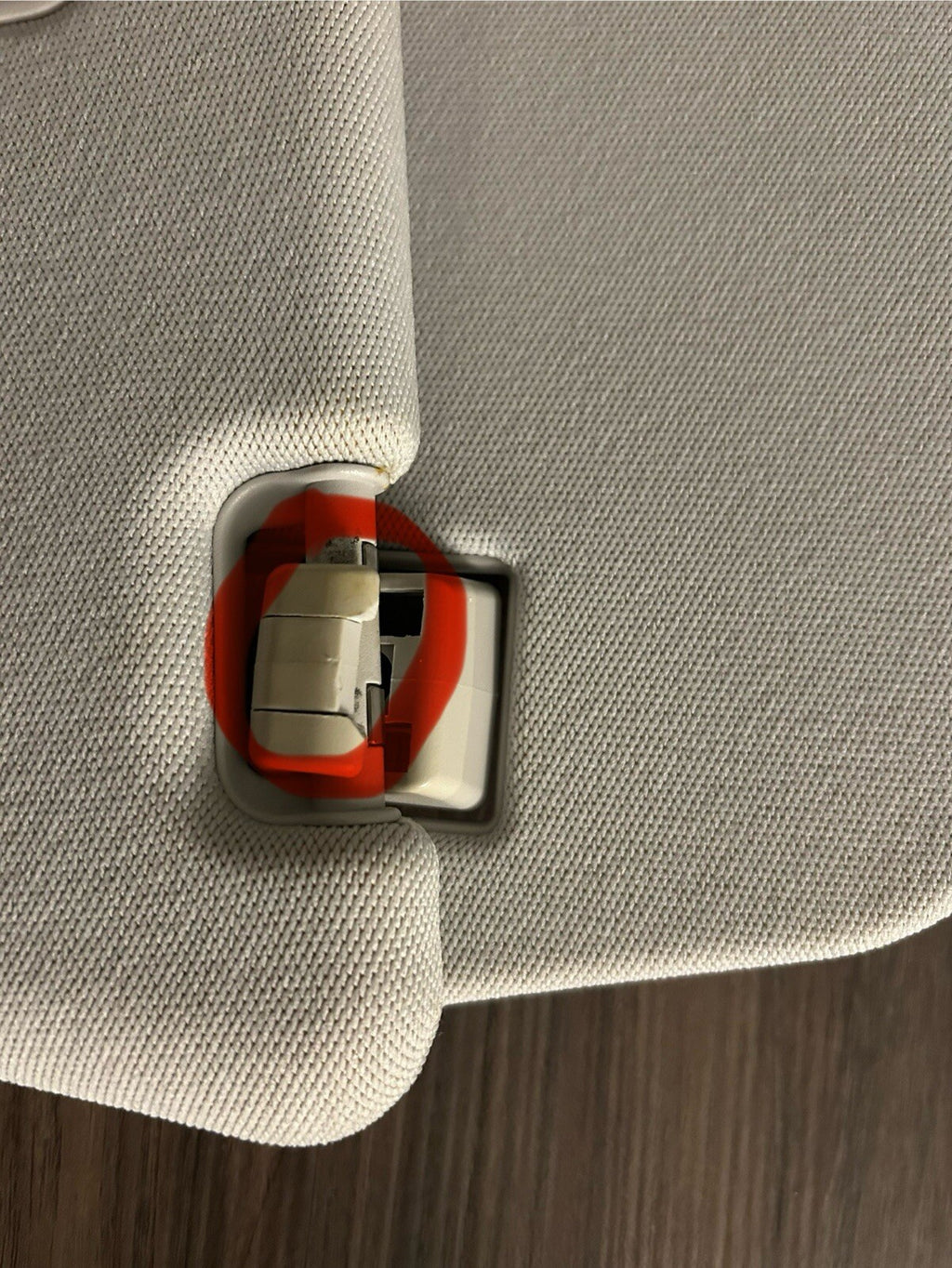 Sun Visor Set 2003-2009 Mercedes E320 E350 E500 E550 E55 E63 AMG Light Gray OEM