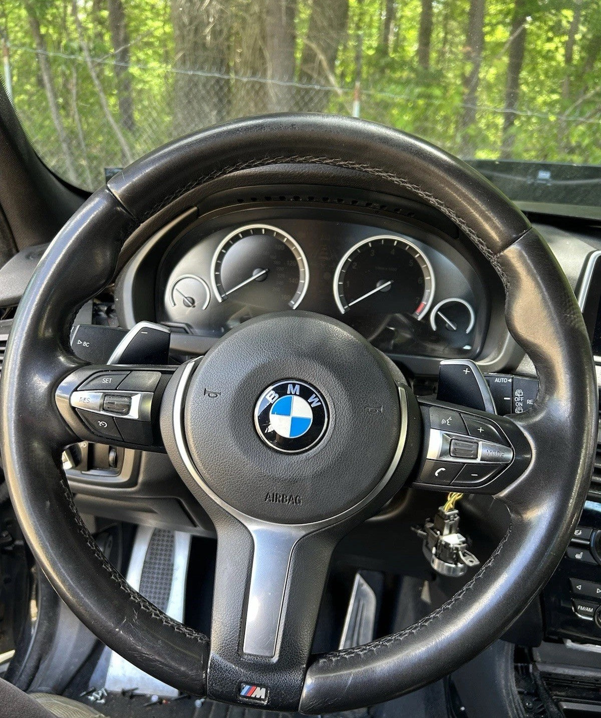 2014-2018 BMW X5 F15 15-19 BMW X6 F16 STEERING WHEEL W/ PADDLES (BLACK) M-SPORT!
