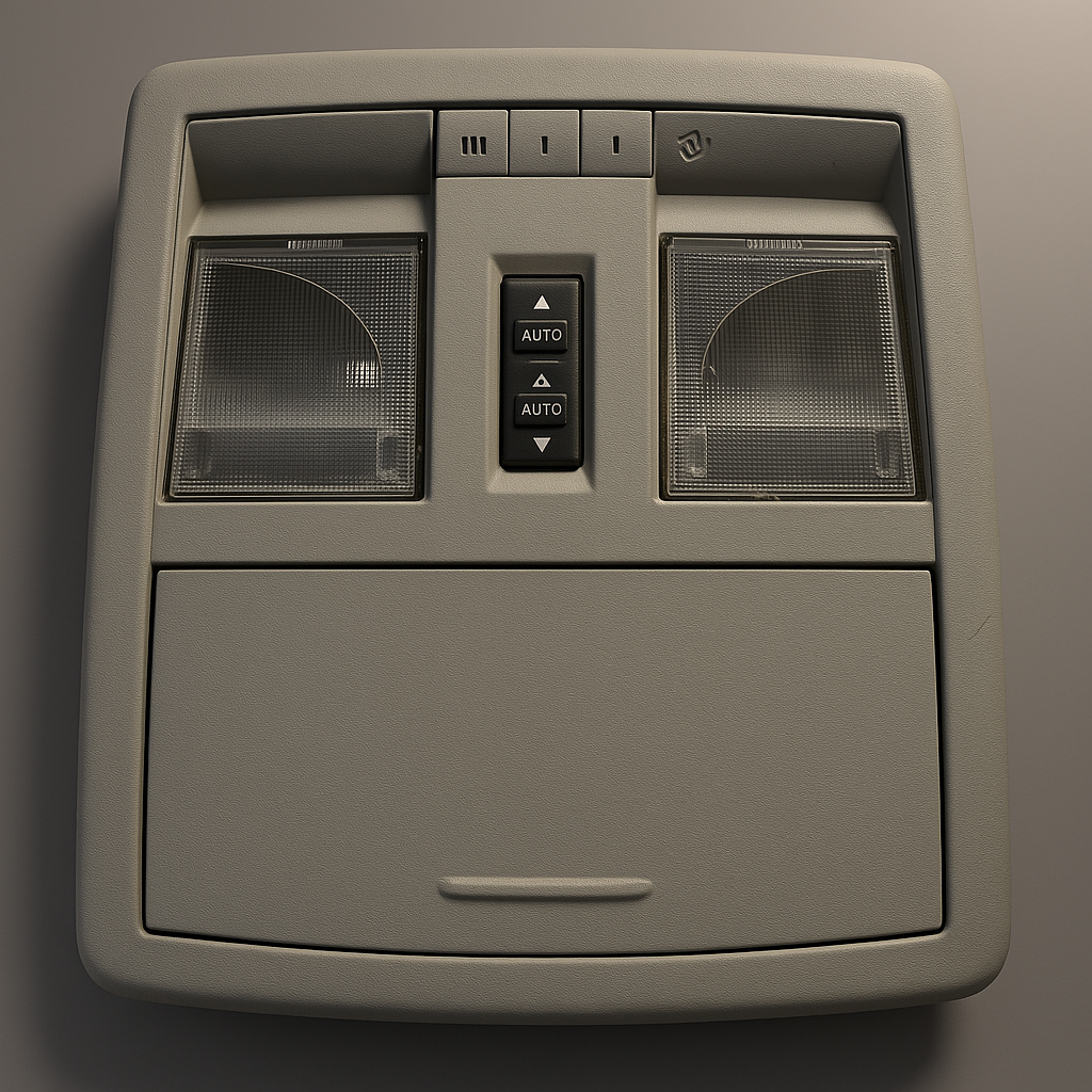 05-10 CHRYSLER 300 JEEP GRAND CHEROKEE OVERHEAD CONSOLE HOME-LINK OEM 56050243AH