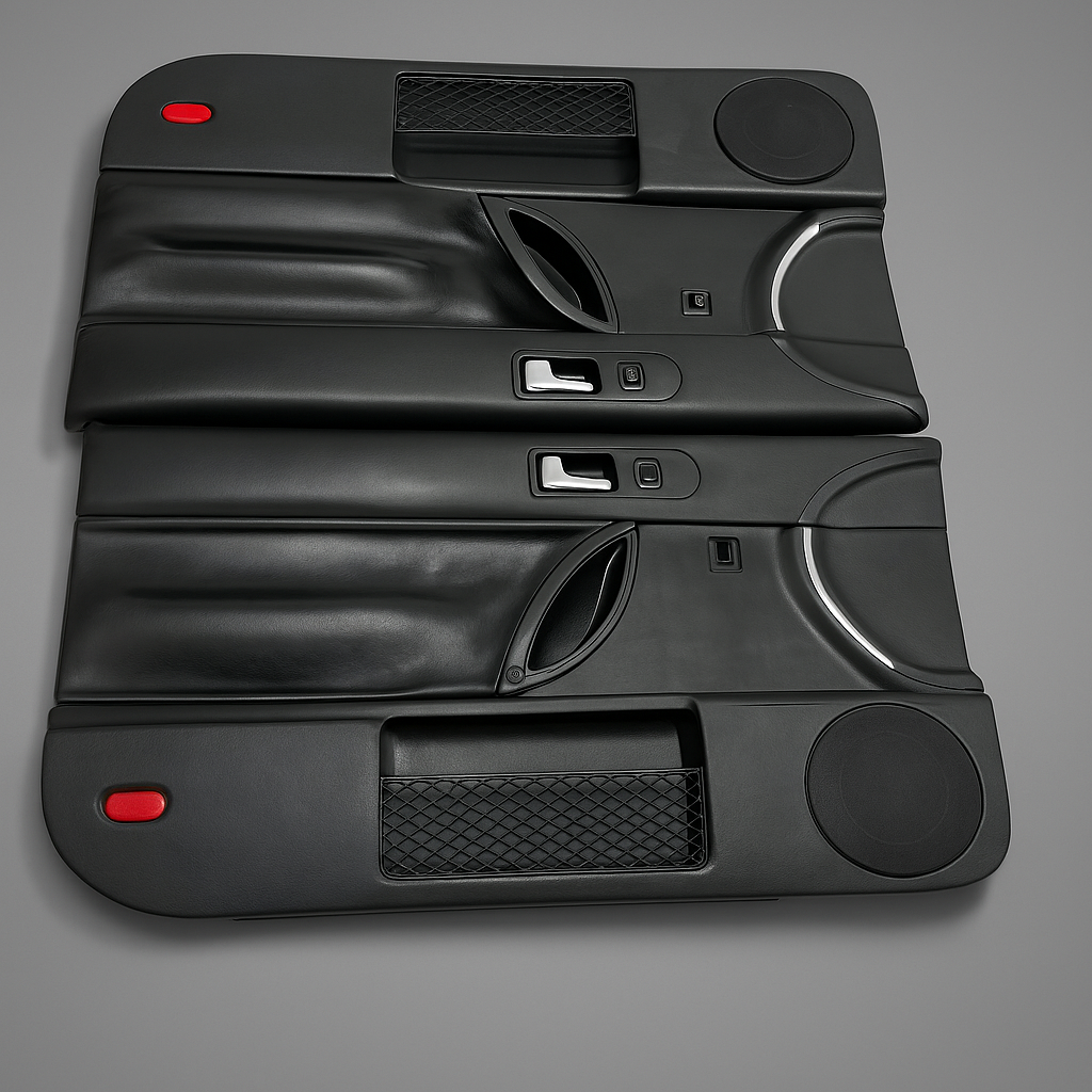 1998-2010 VW Volkswagen New Beetle Cloth HARDTOP Door Panel Set OEM BLACK